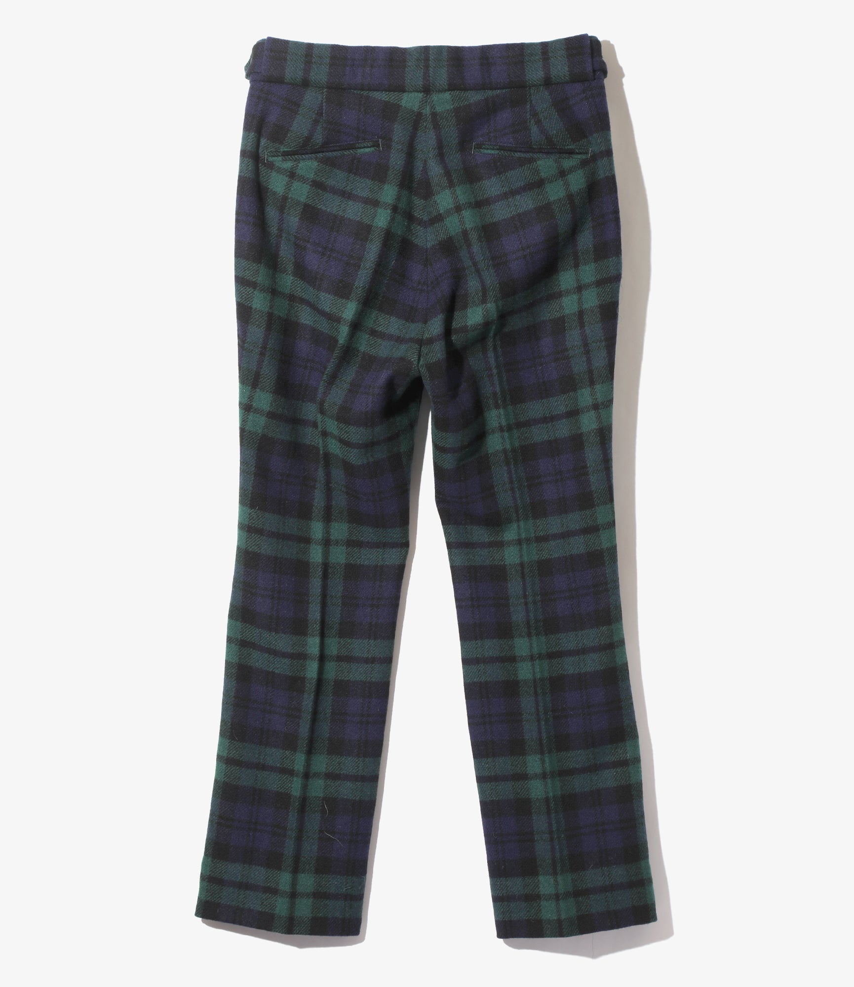 Side Tab Trouser - Blackwatch - Wool Tartan Plaid