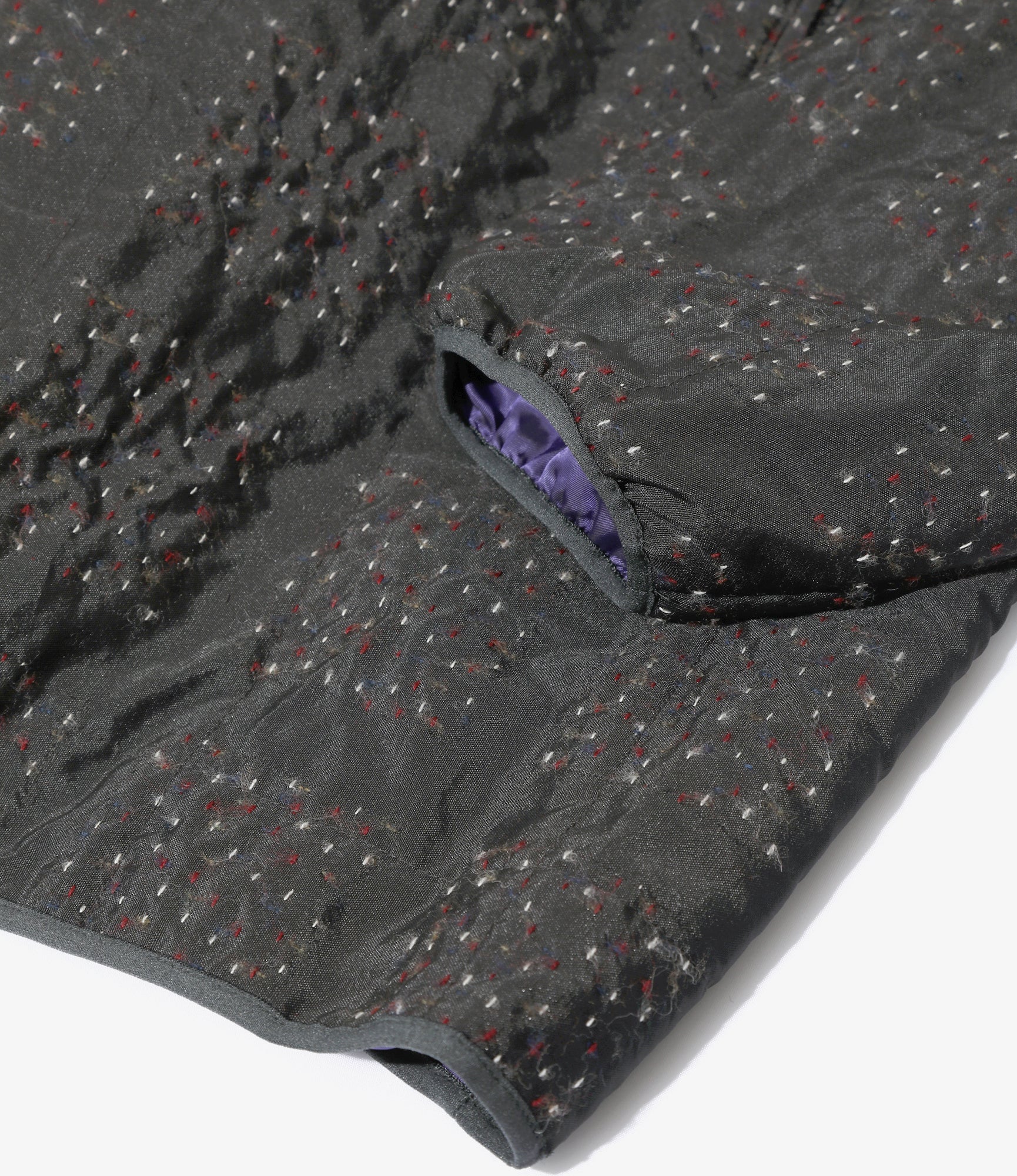 Piping Quilt Jacket - Charcoal - PE/W Square Double Cut Jq.