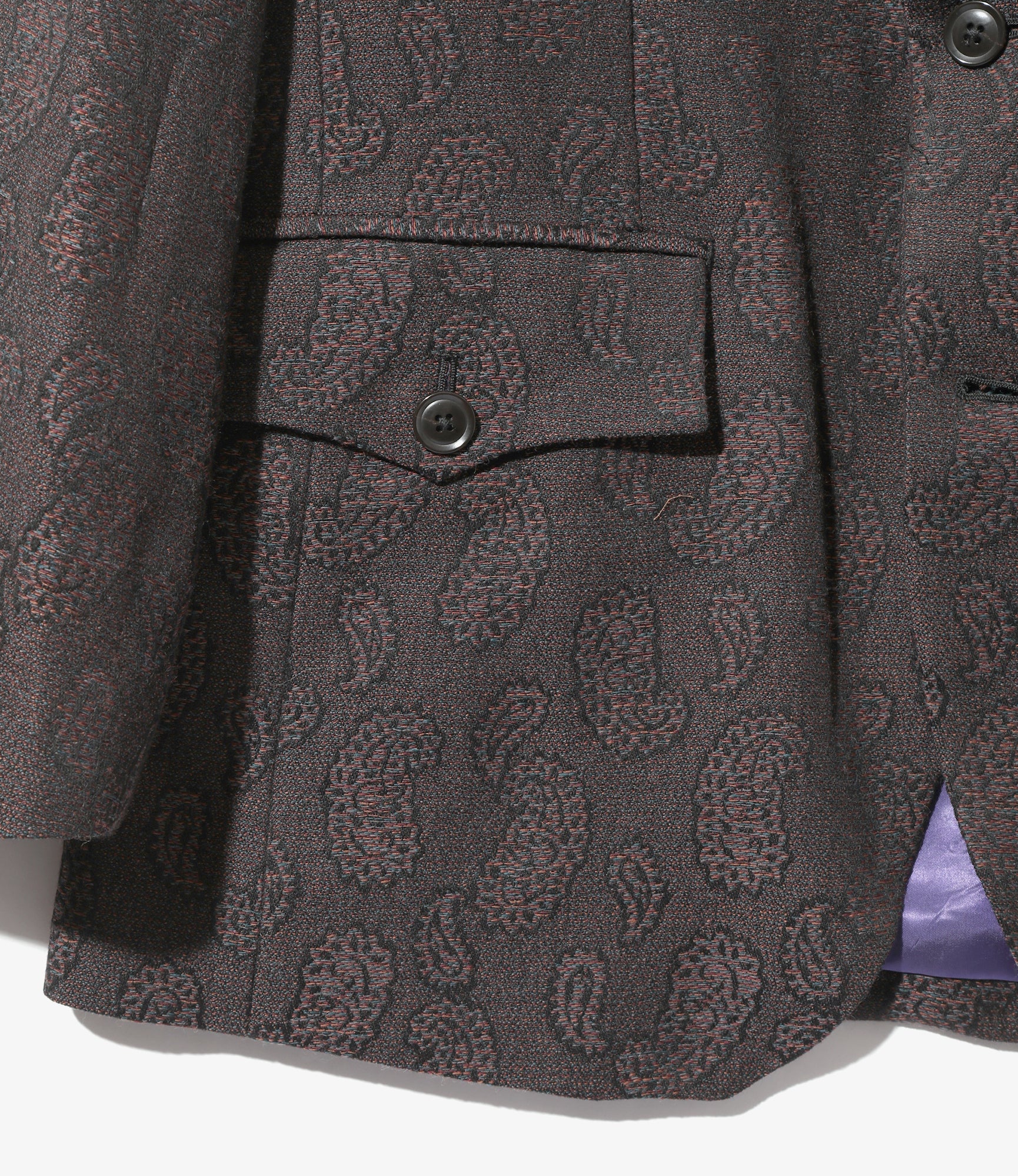 2B Jacket - Bordeaux - W/R Paisley Jq.