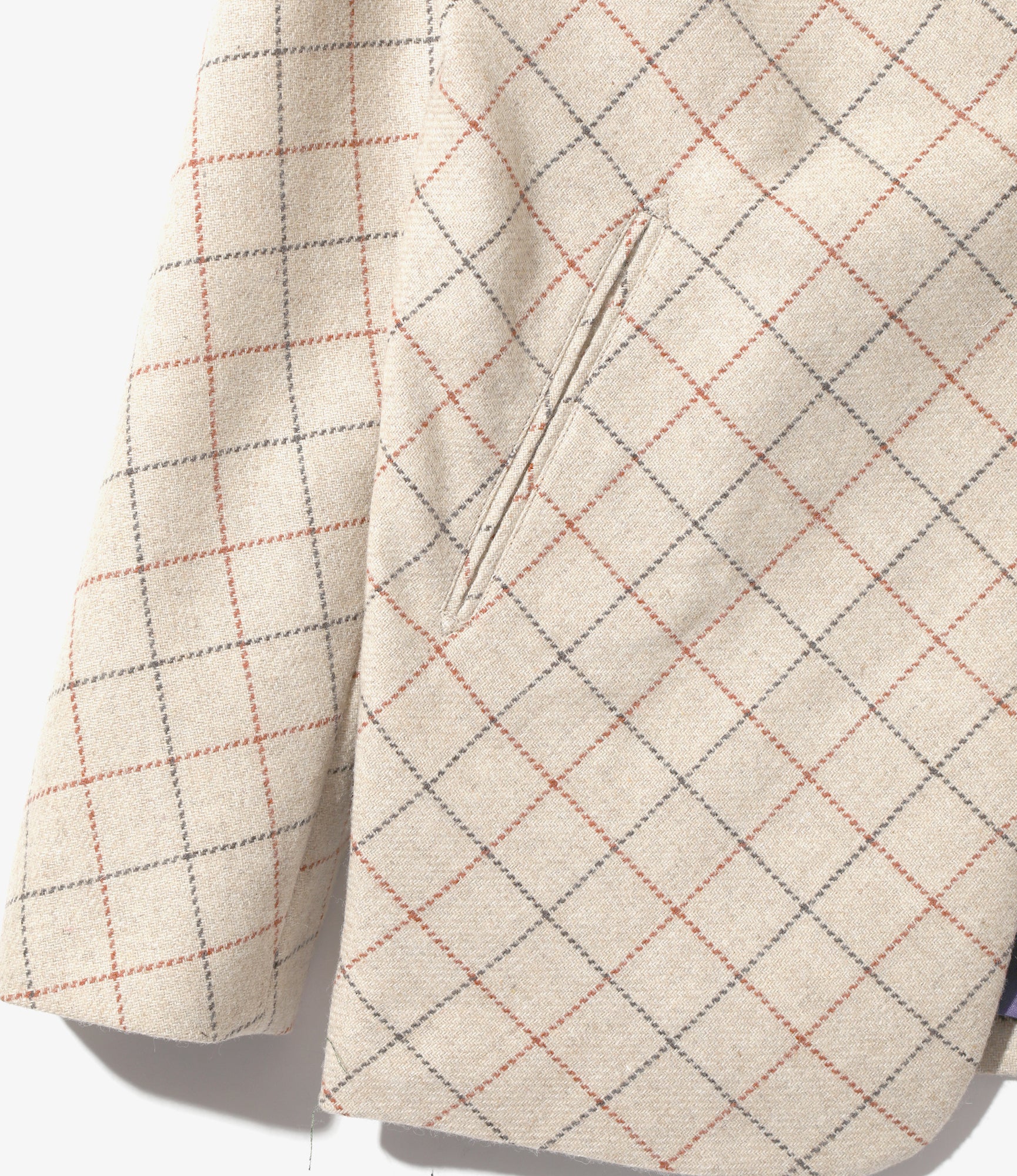 Miles Jacket - Beige - W/PE/PC/N/R Plaid Twill