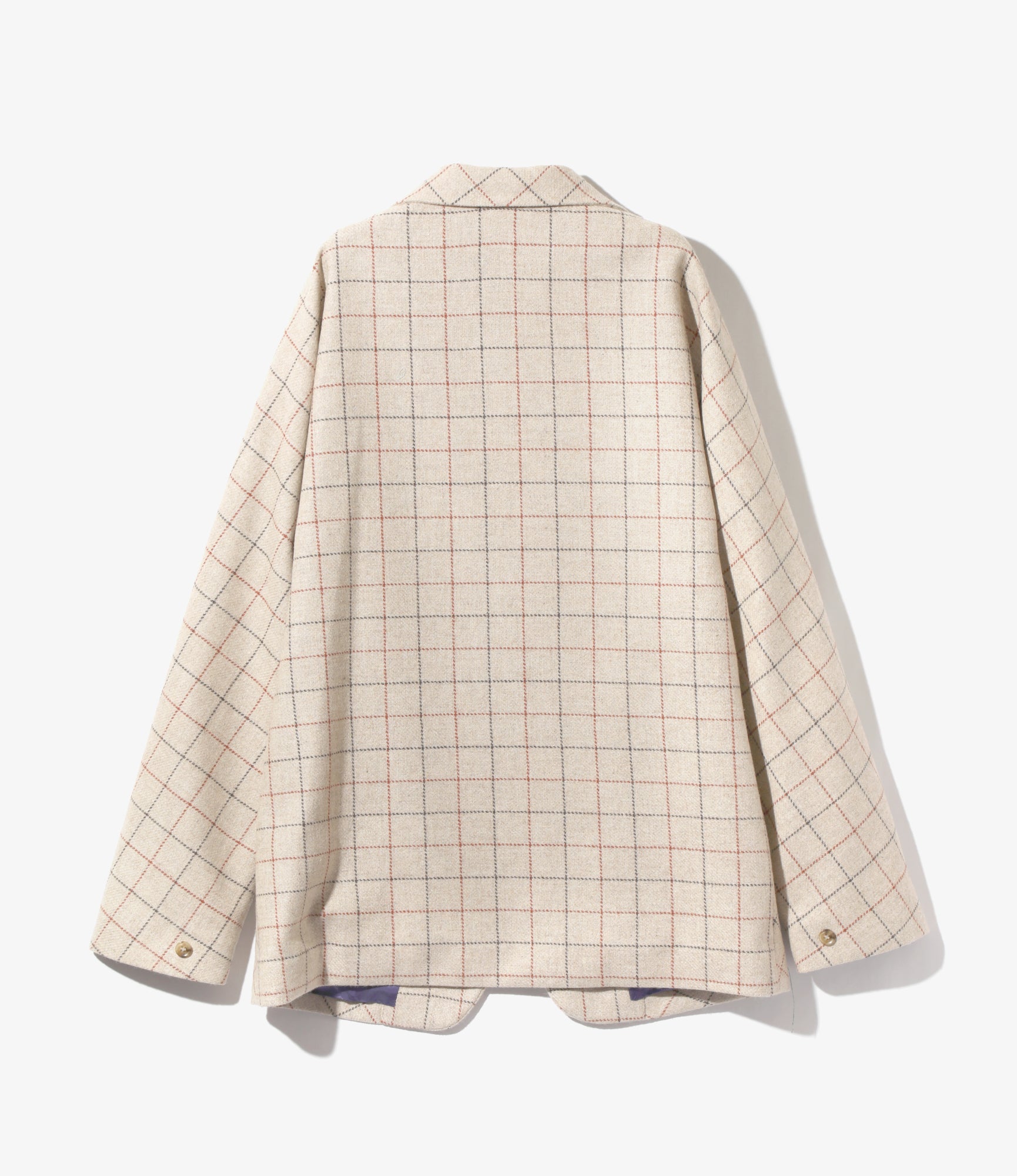 Miles Jacket - Beige - W/PE/PC/N/R Plaid Twill