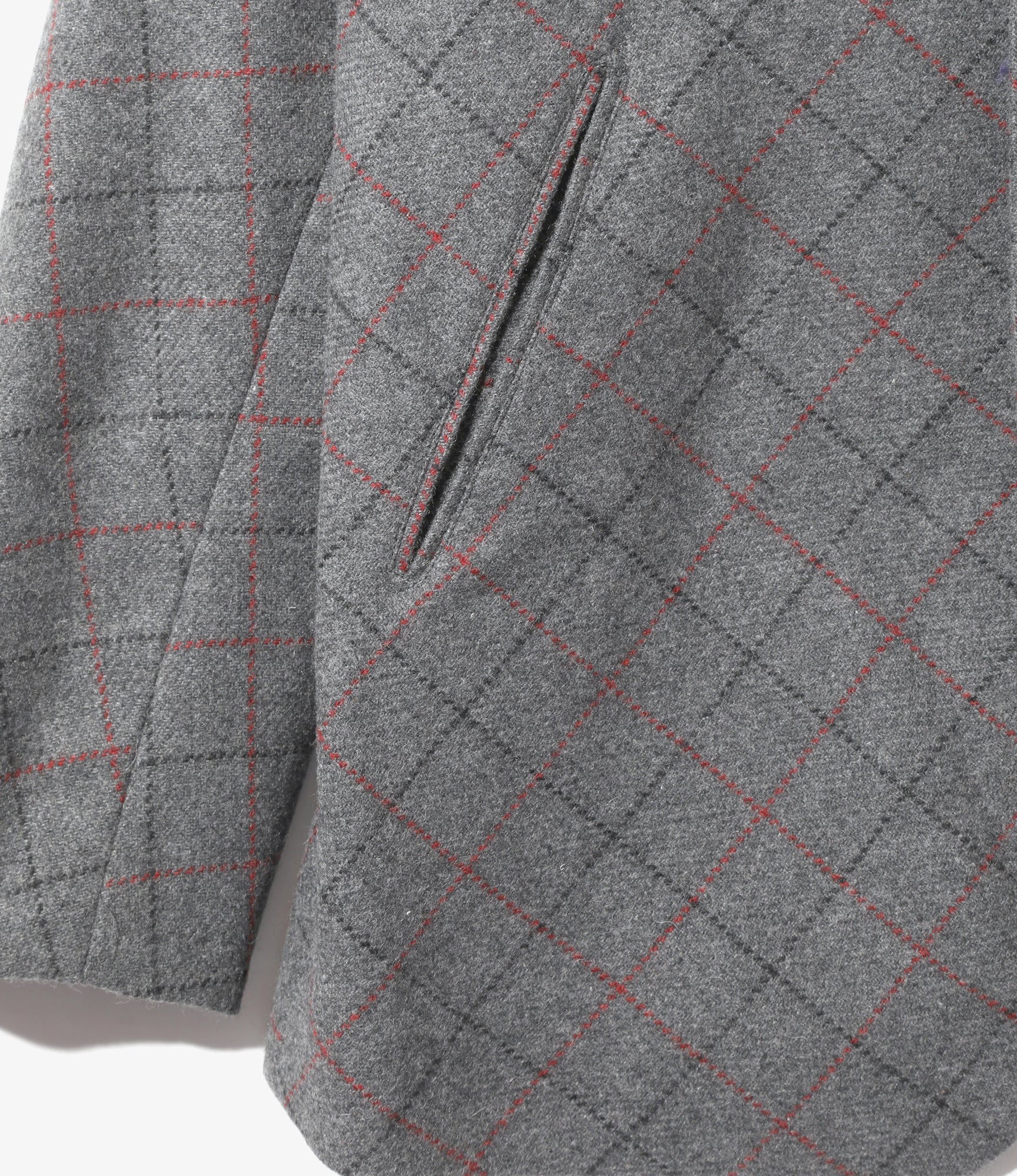 Miles Jacket - Grey - W/PE/PC/N/R Plaid Twill