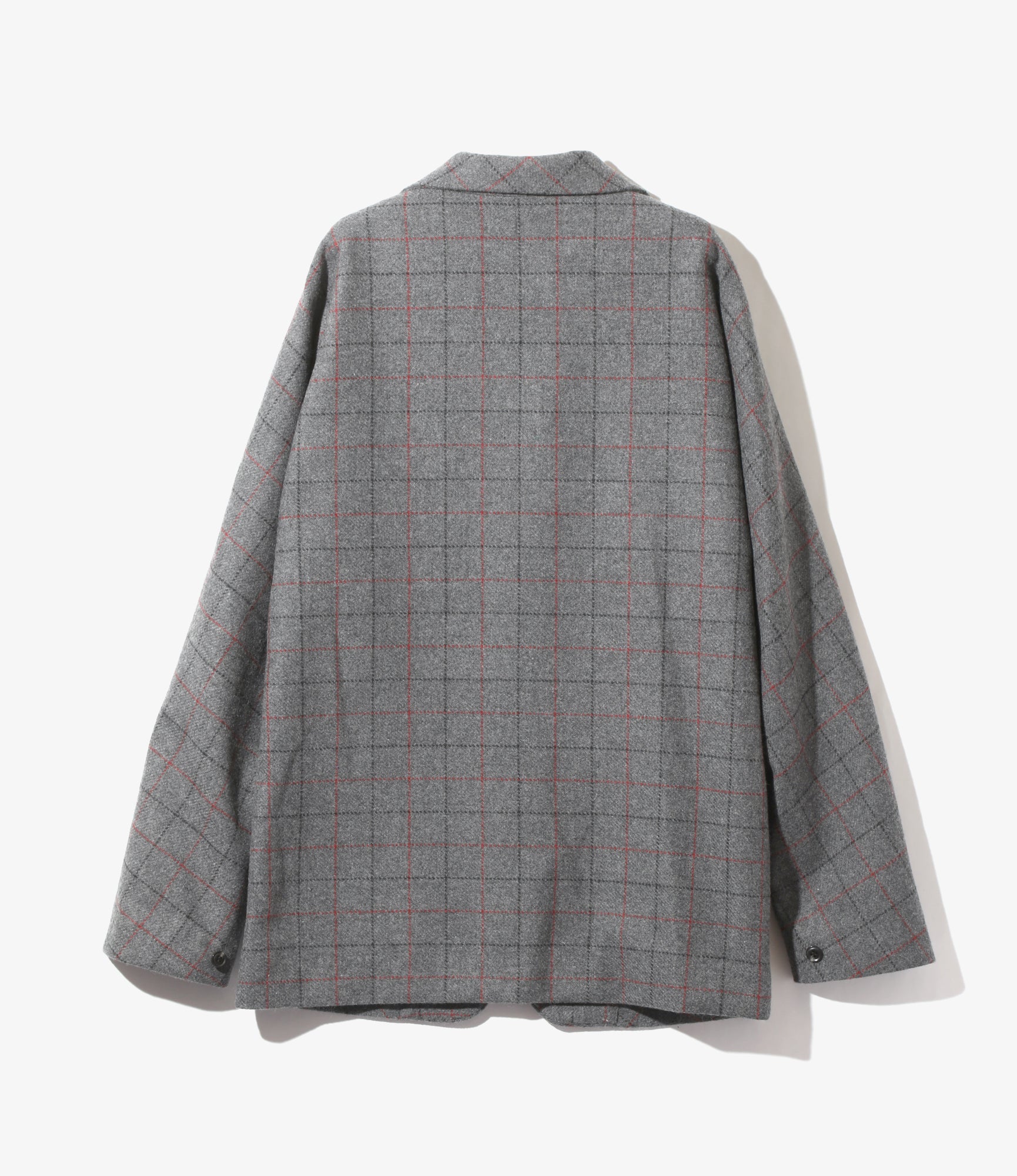 Miles Jacket - Grey - W/PE/PC/N/R Plaid Twill