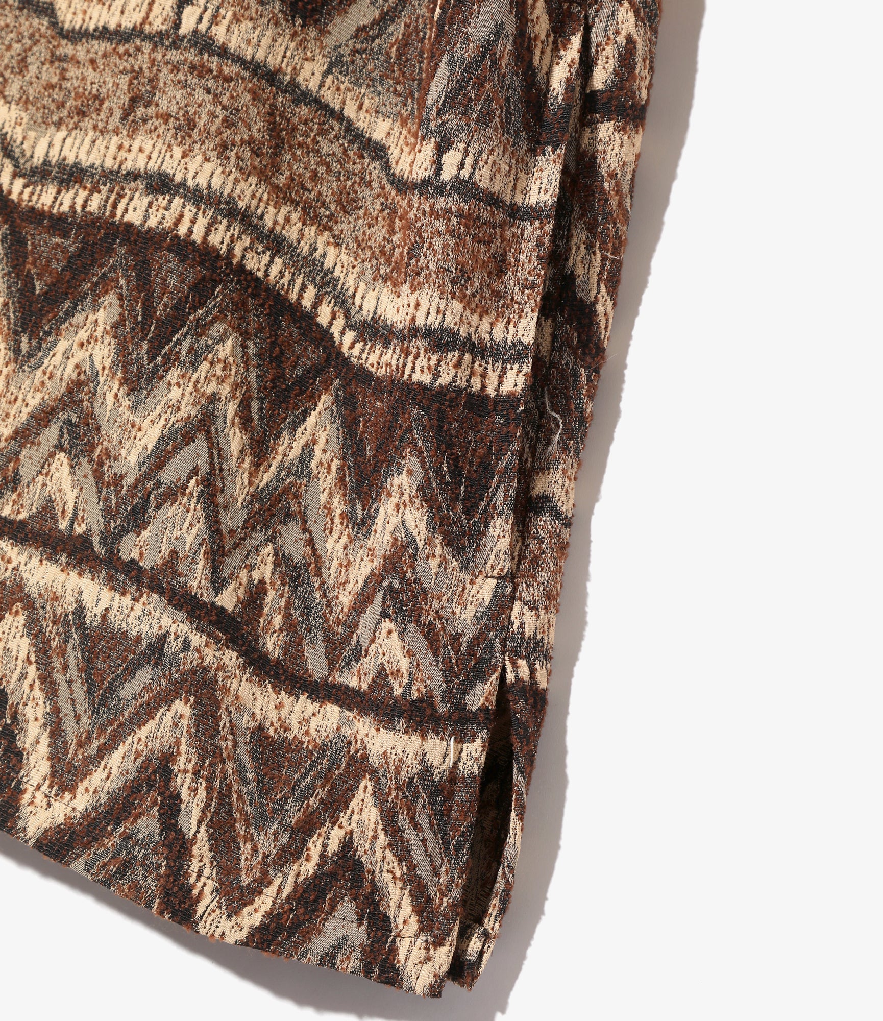 Cardigan Jacket - Brown - AC/R/W/N Zigzag Stripe Jq.
