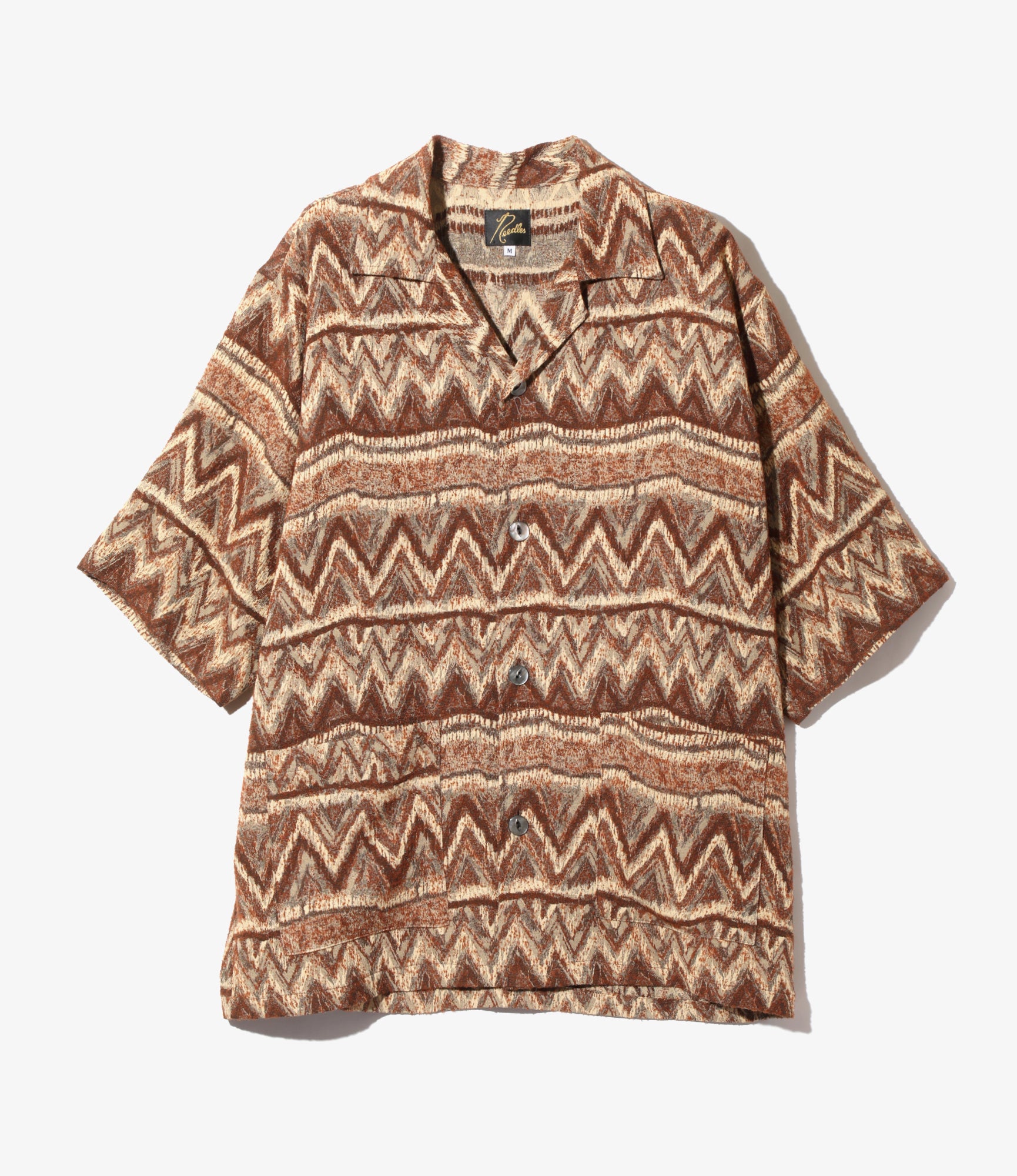 Cabana Shirt - Bordeaux - AC/R/W/N Zigzag Stripe Jq.