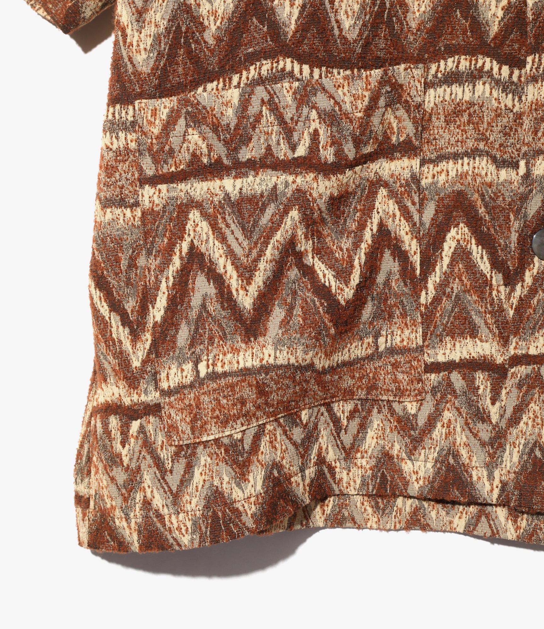 Cabana Shirt - Bordeaux - AC/R/W/N Zigzag Stripe Jq.
