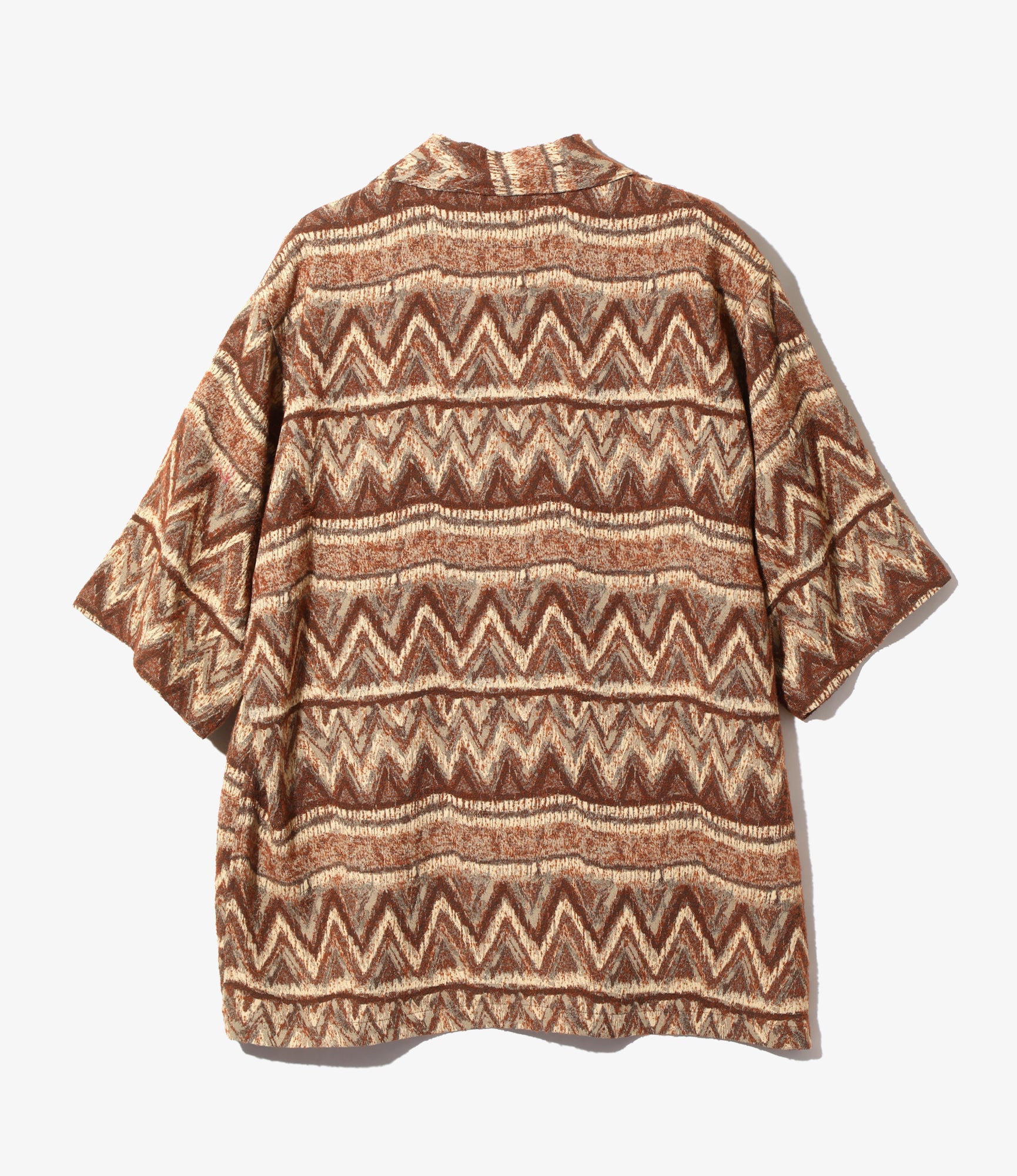 Cabana Shirt - Bordeaux - AC/R/W/N Zigzag Stripe Jq.
