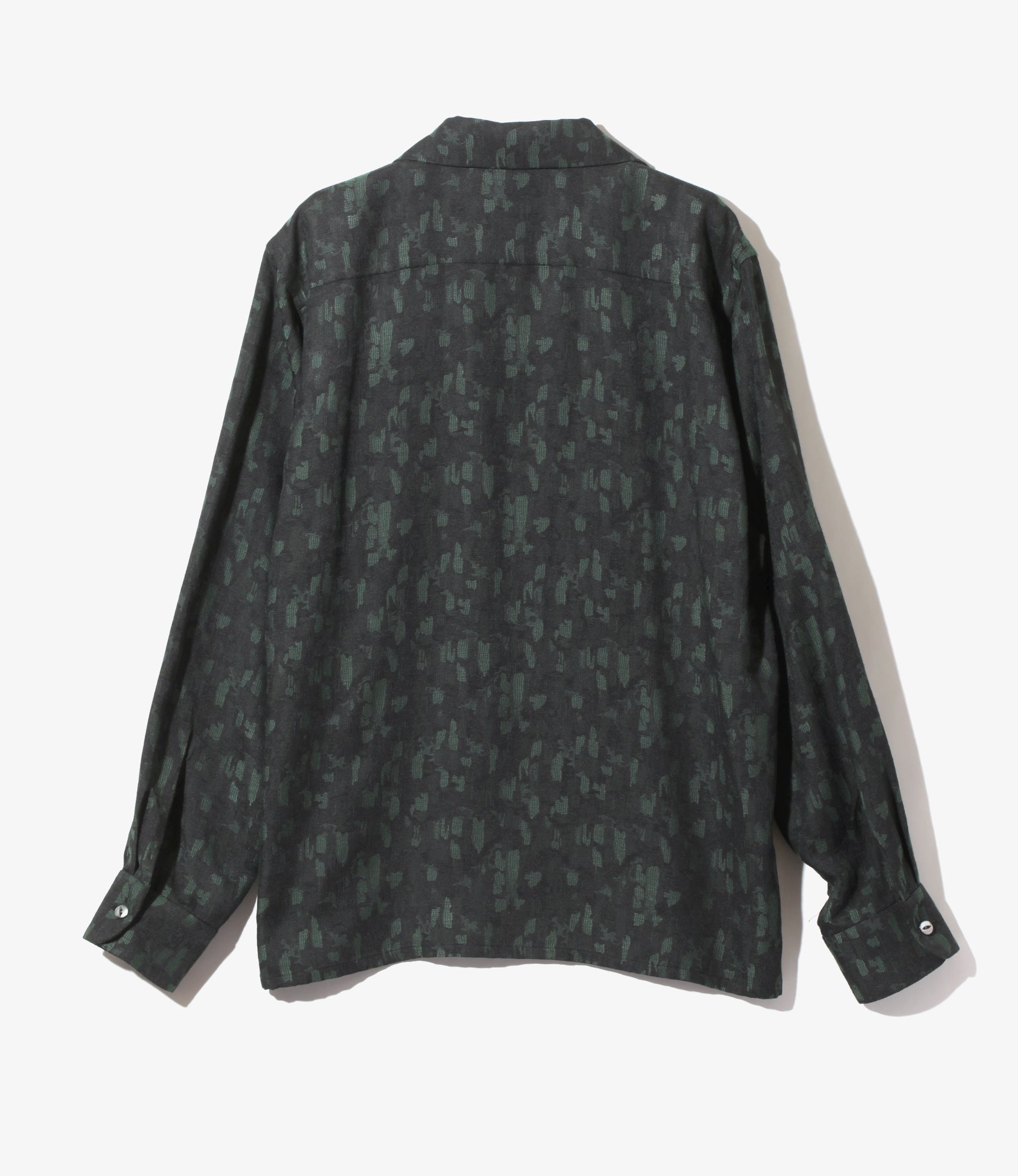 Classic Shirt - Green - Rayon Abstract Jq.