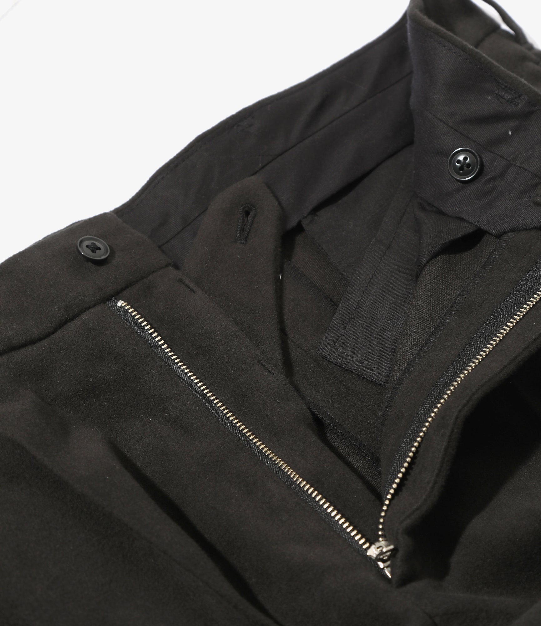 Tucked Trouser - Black - C/W Moleskin