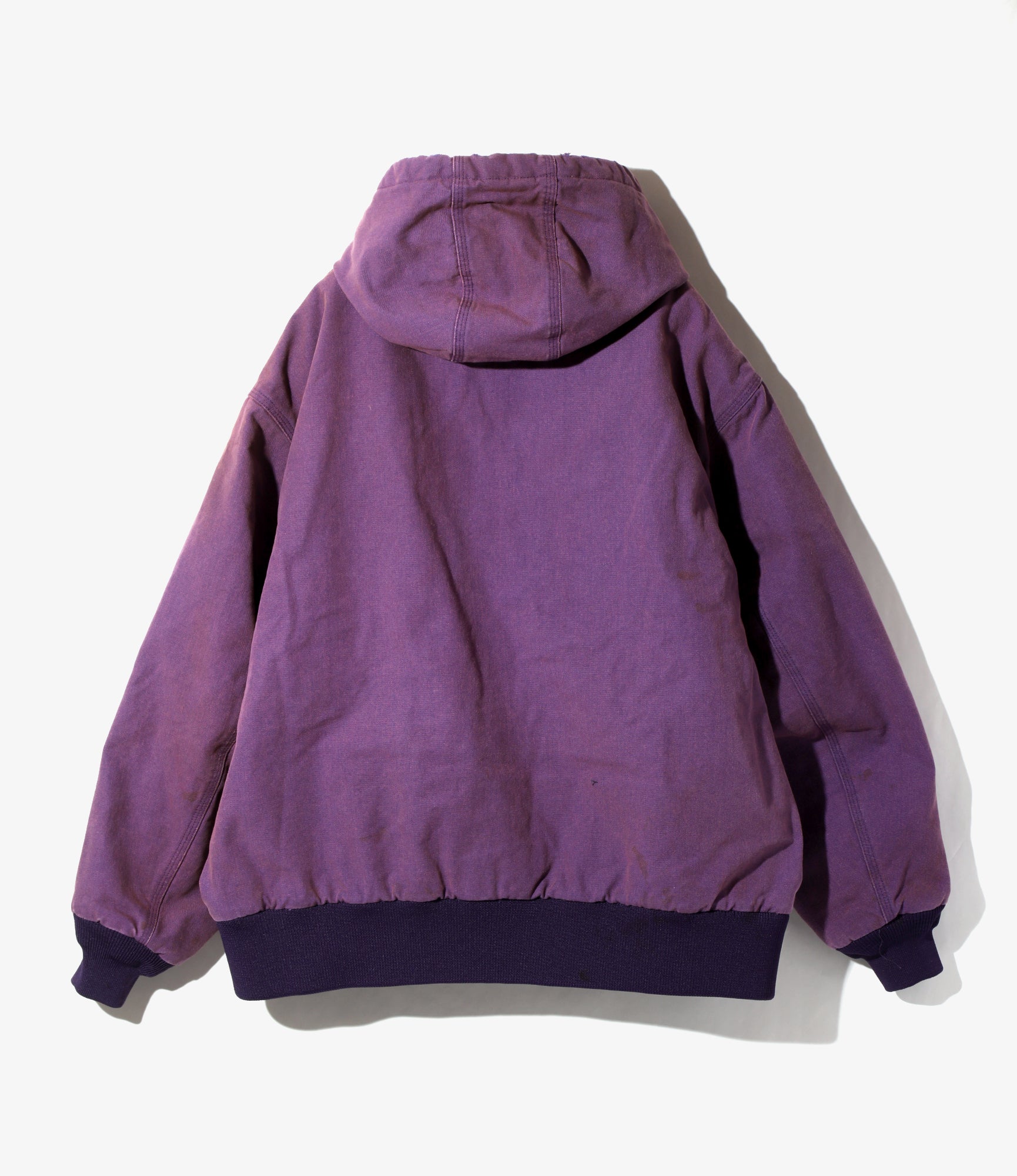 Zipped Work Hoody - Purple - 11oz Cotton Oxford