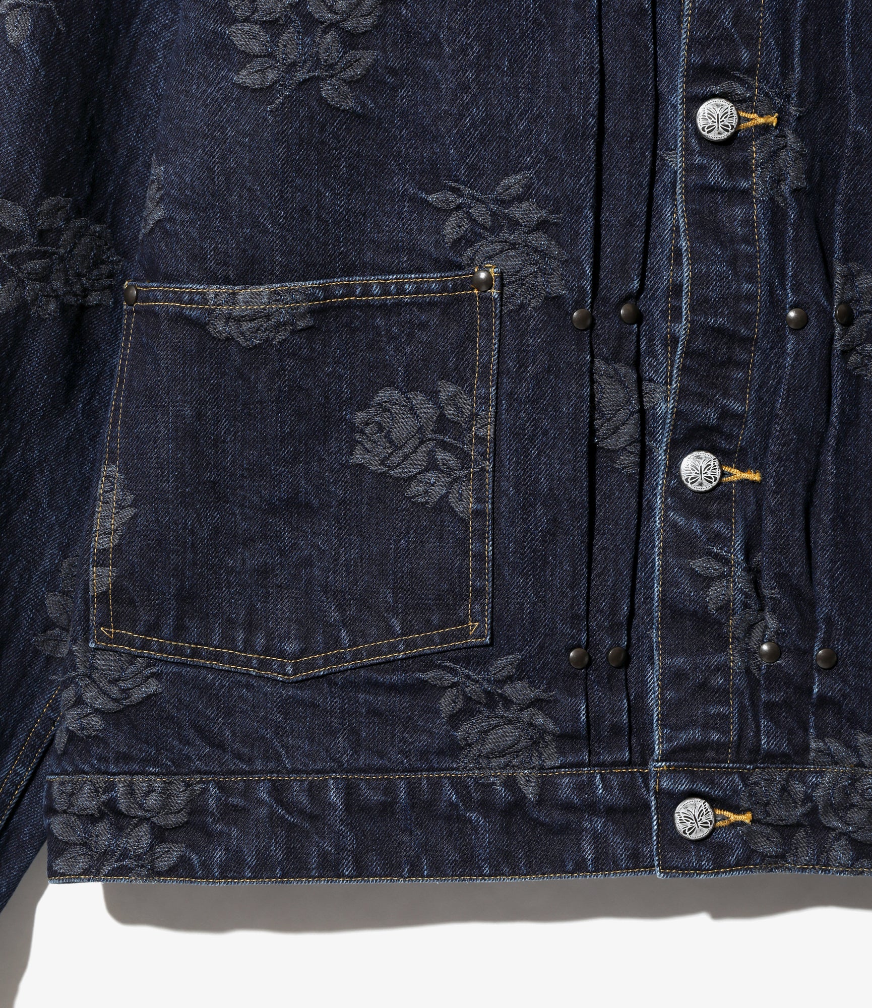 M.W. Jean Jacket - Indigo - 13oz Denim / Rose Jq.