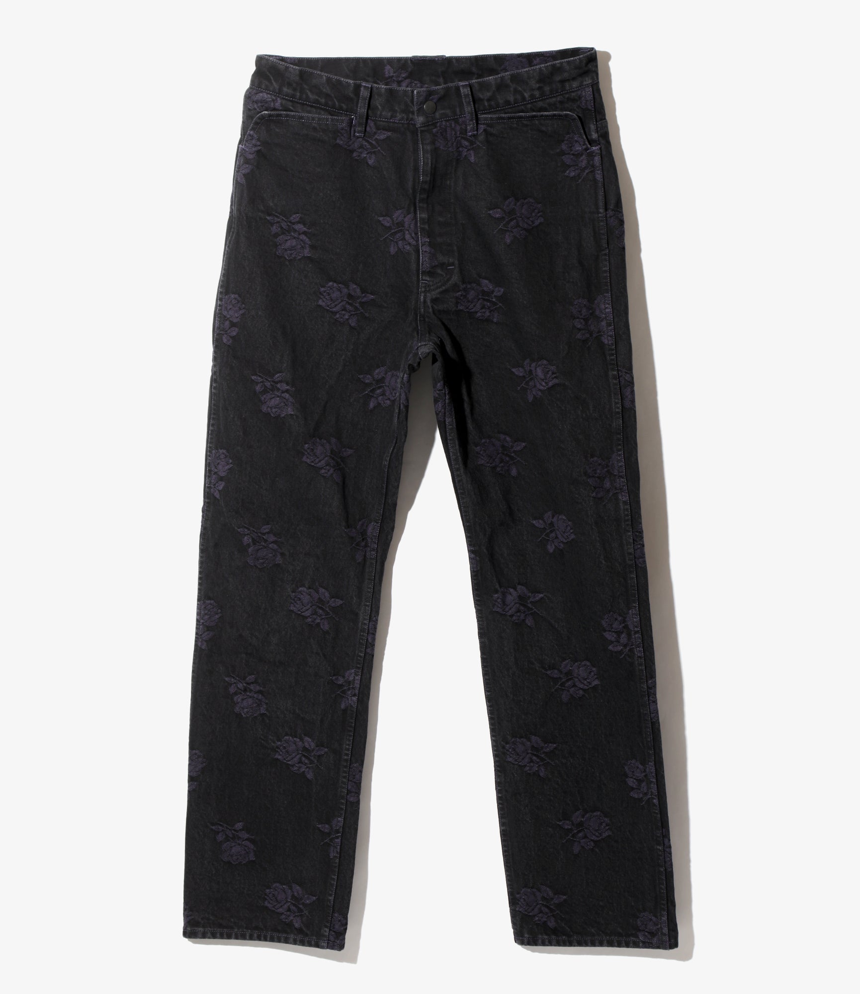 Straight Jean - Black - 13oz Denim / Rose Jq.