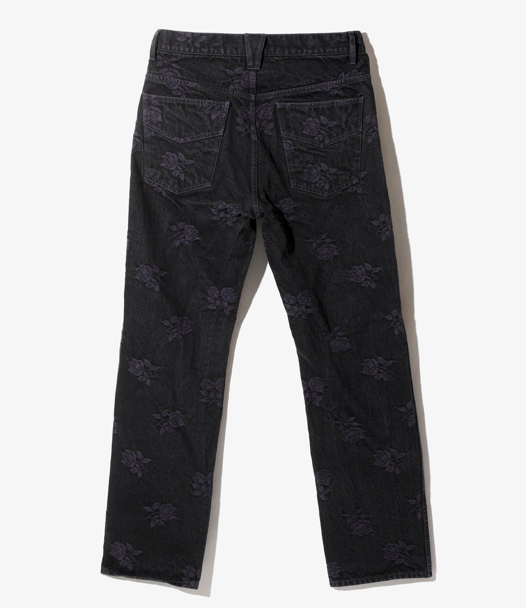 Straight Jean - Black - 13oz Denim / Rose Jq.