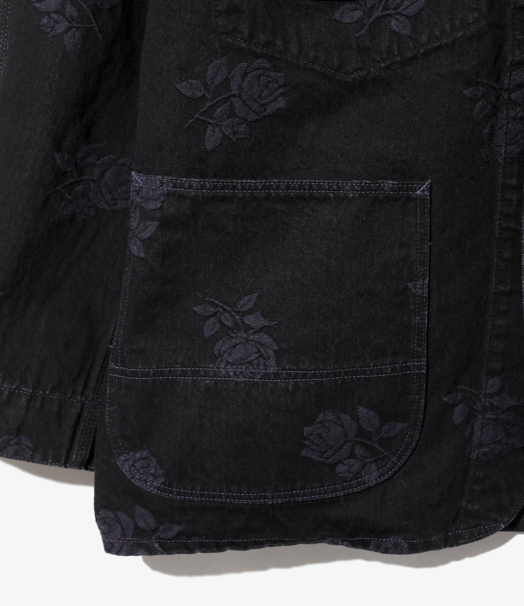 Coverall - Black - 10oz Denim / Rose Jq.