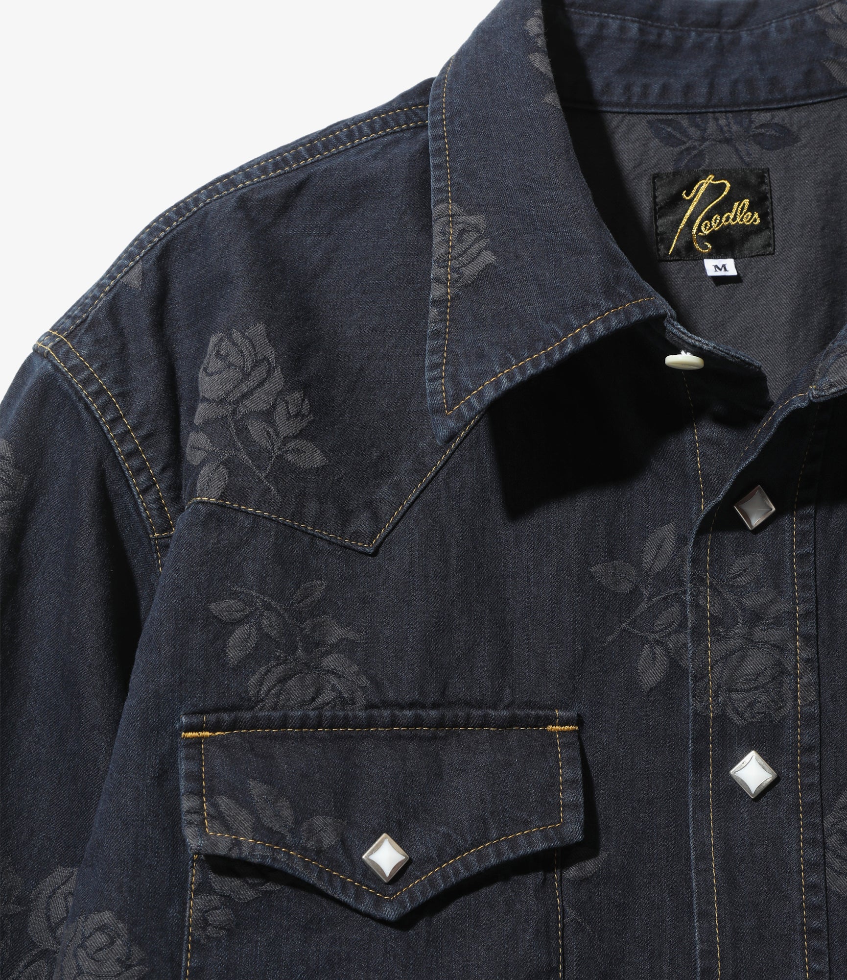 Western Shirt - Indigo - 8oz Denim / Rose Jq.