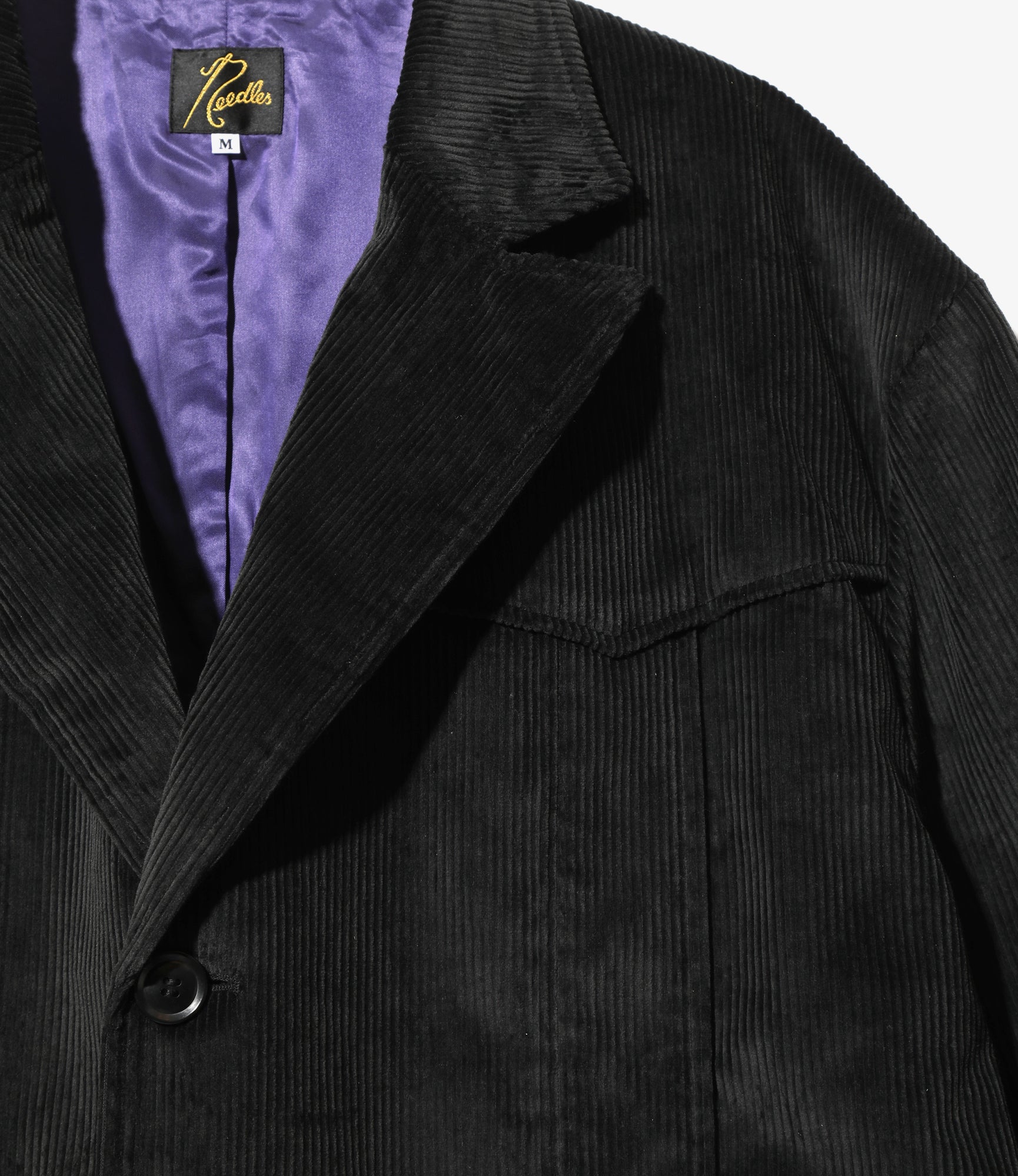 Norfolk Jacket - Black - 8W Corduroy