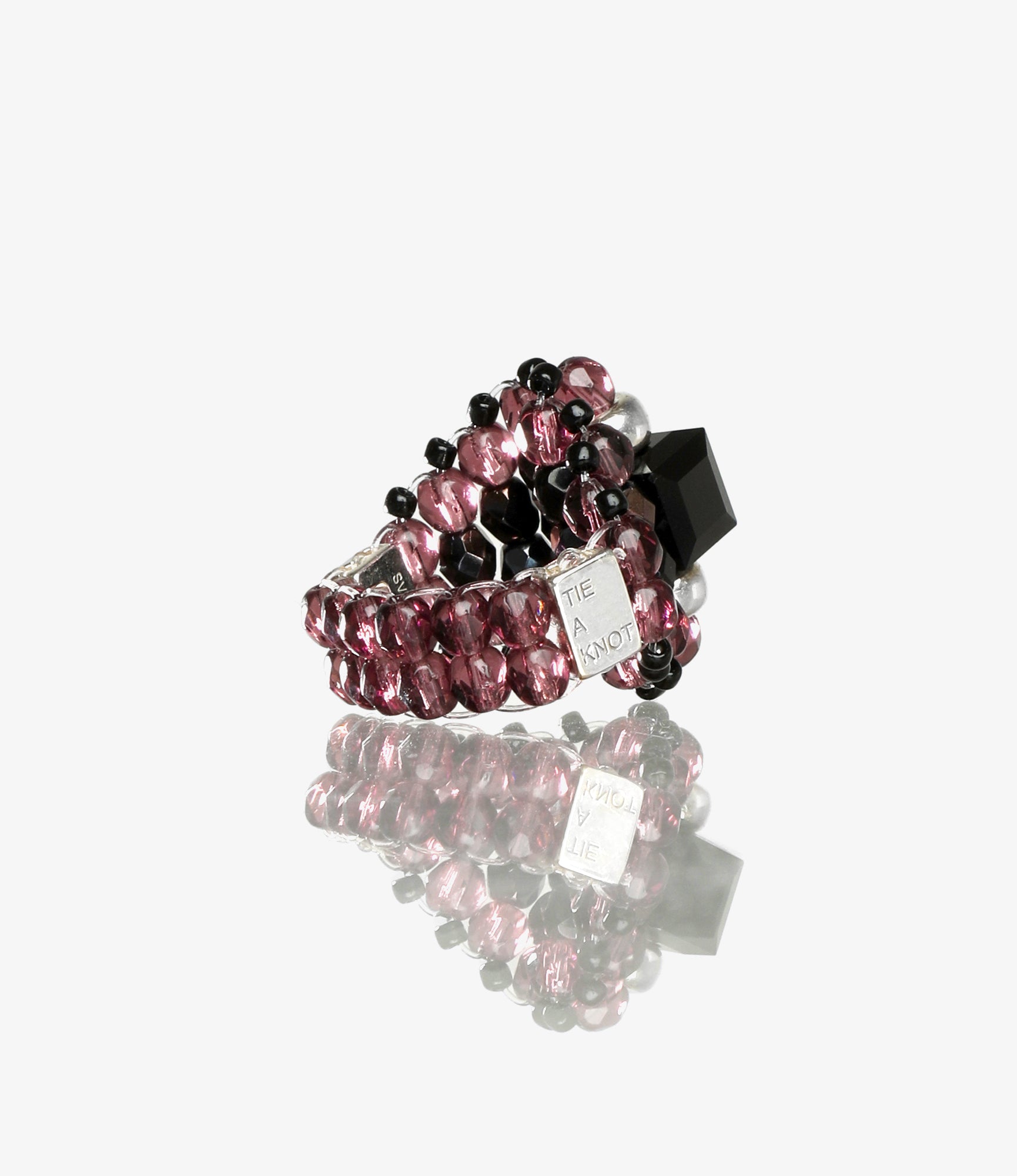 Needles X Tie A Knot - Ring - Black x Purple