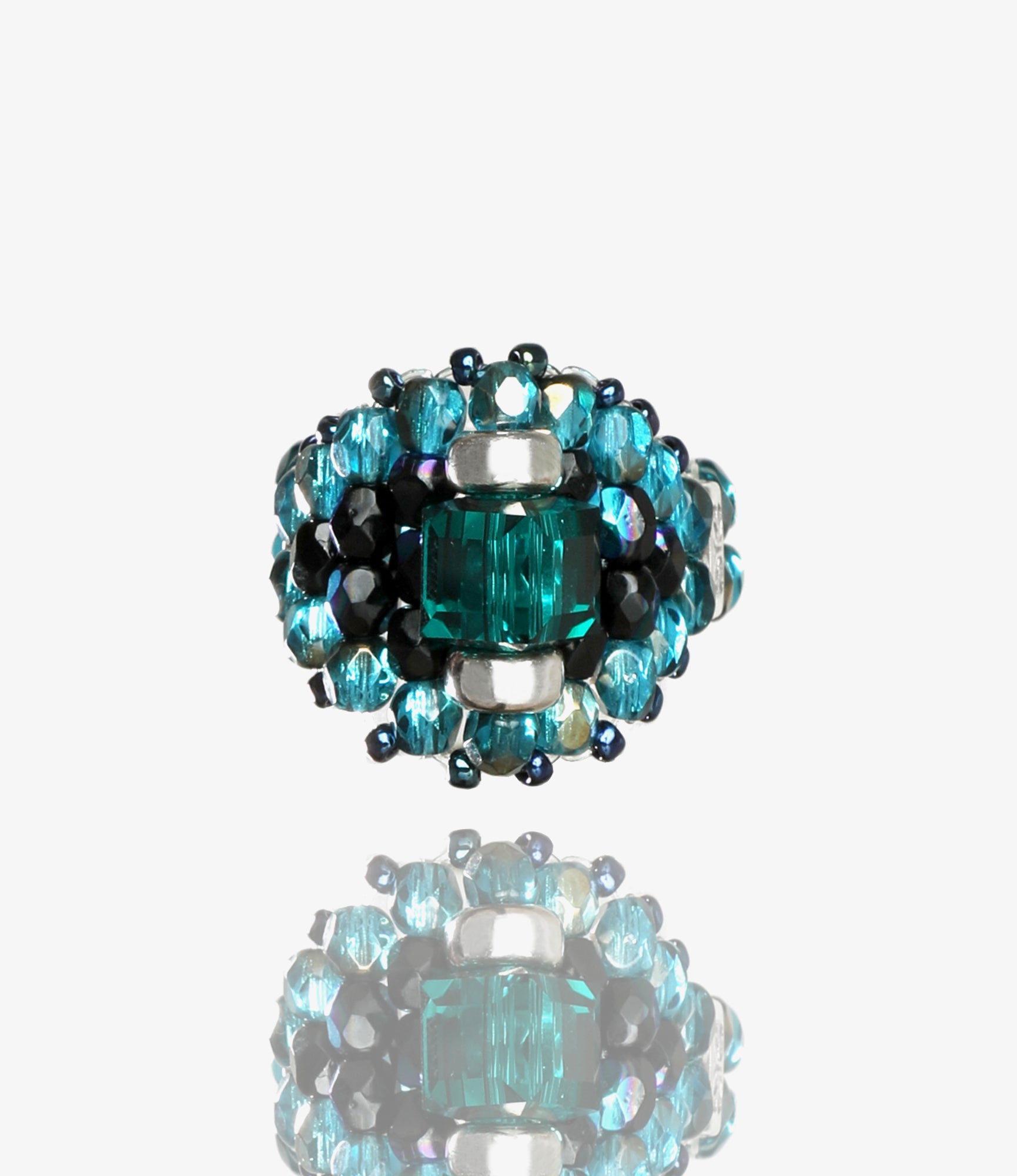 Needles X Tie A Knot - Ring - Green x Blue