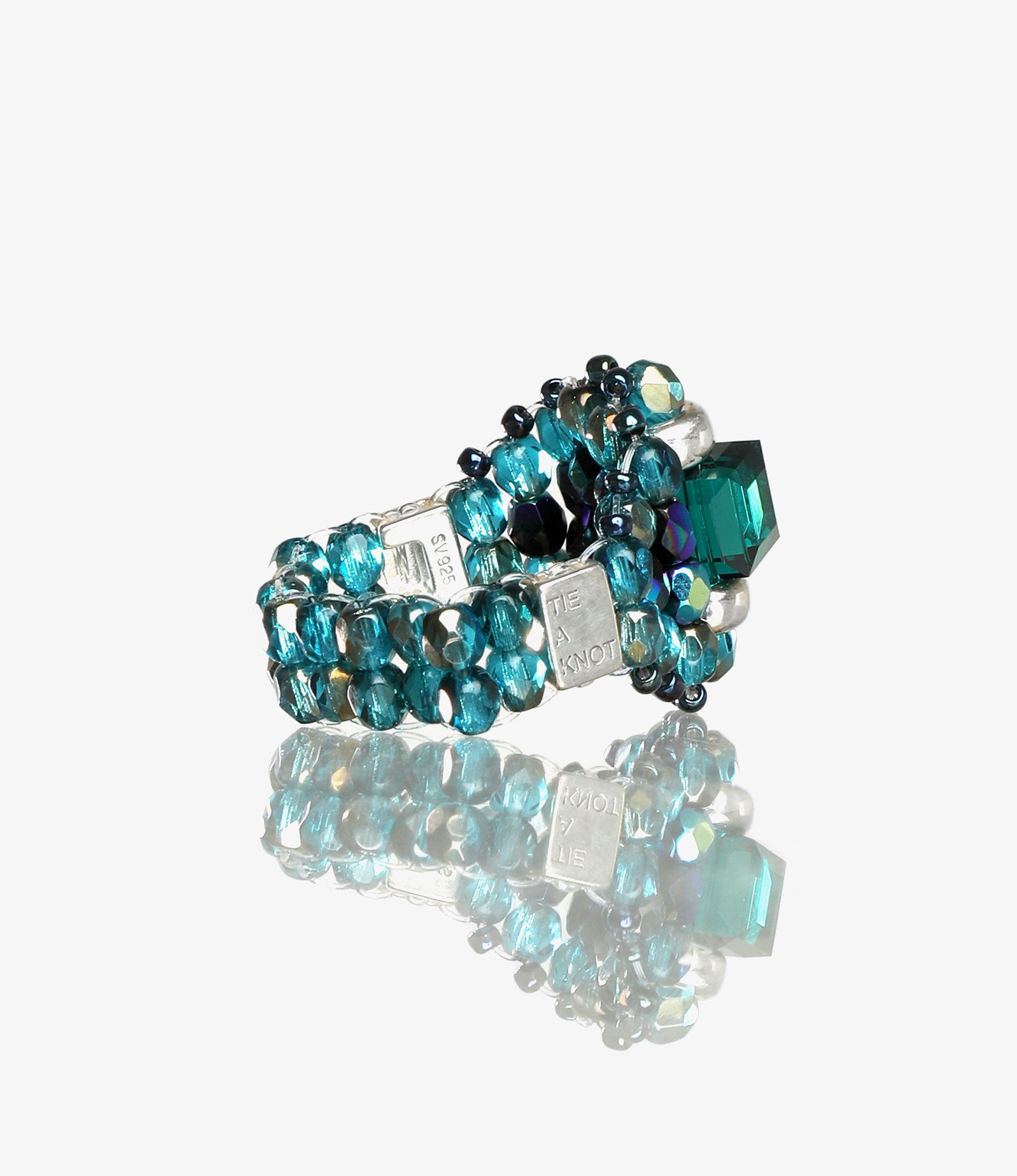 Needles X Tie A Knot - Ring - Green x Blue