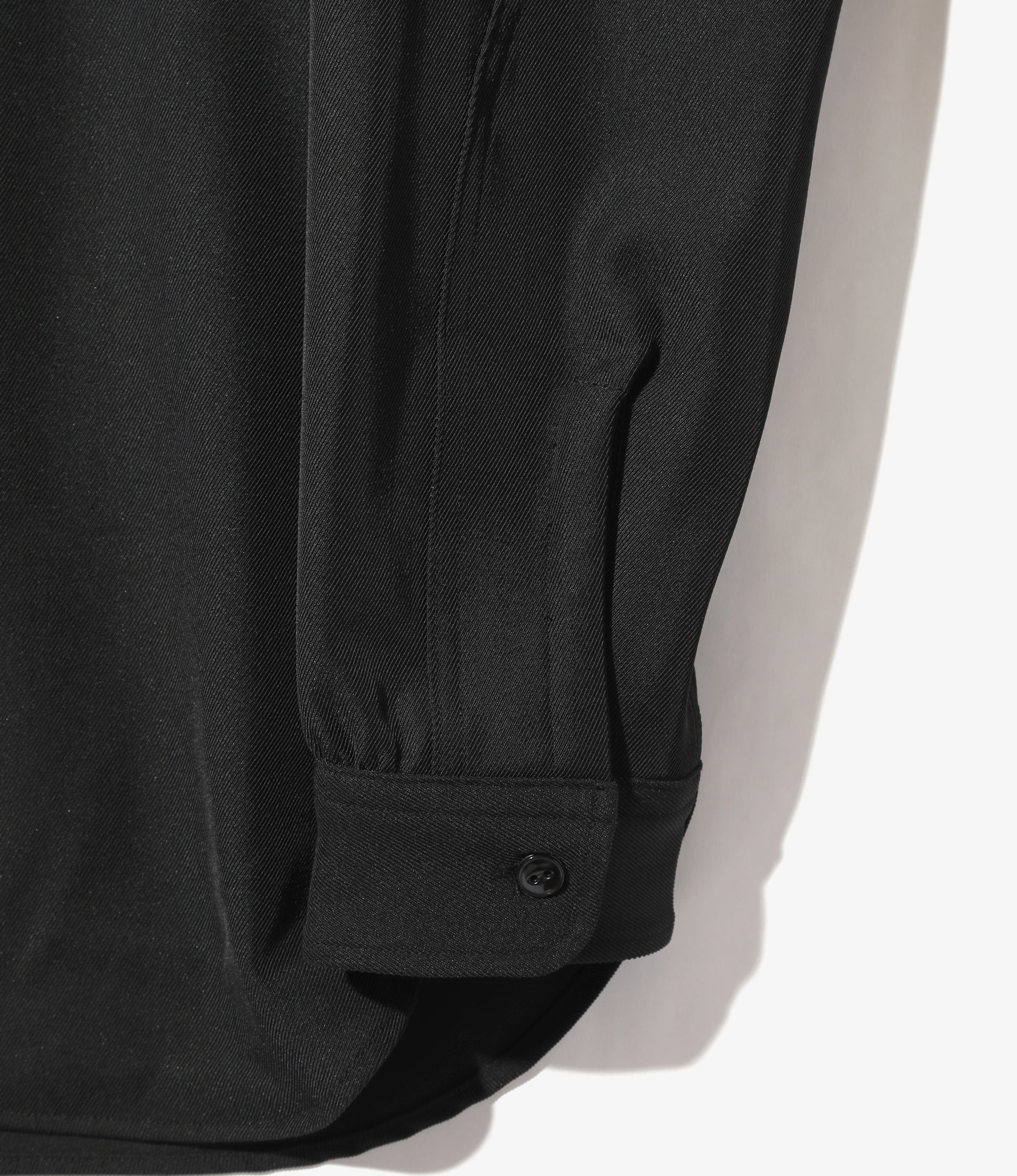 Work Shirt - Black - PE/R/PU Cavalry Twill