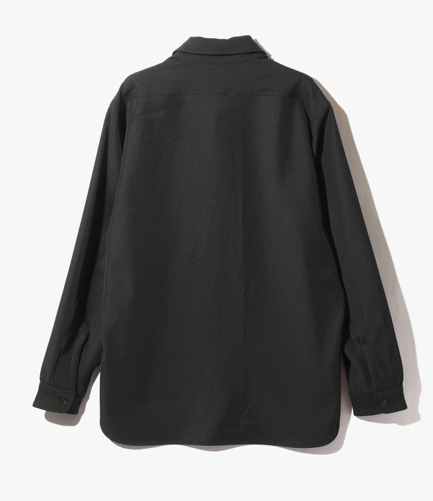 Work Shirt - Black - PE/R/PU Cavalry Twill