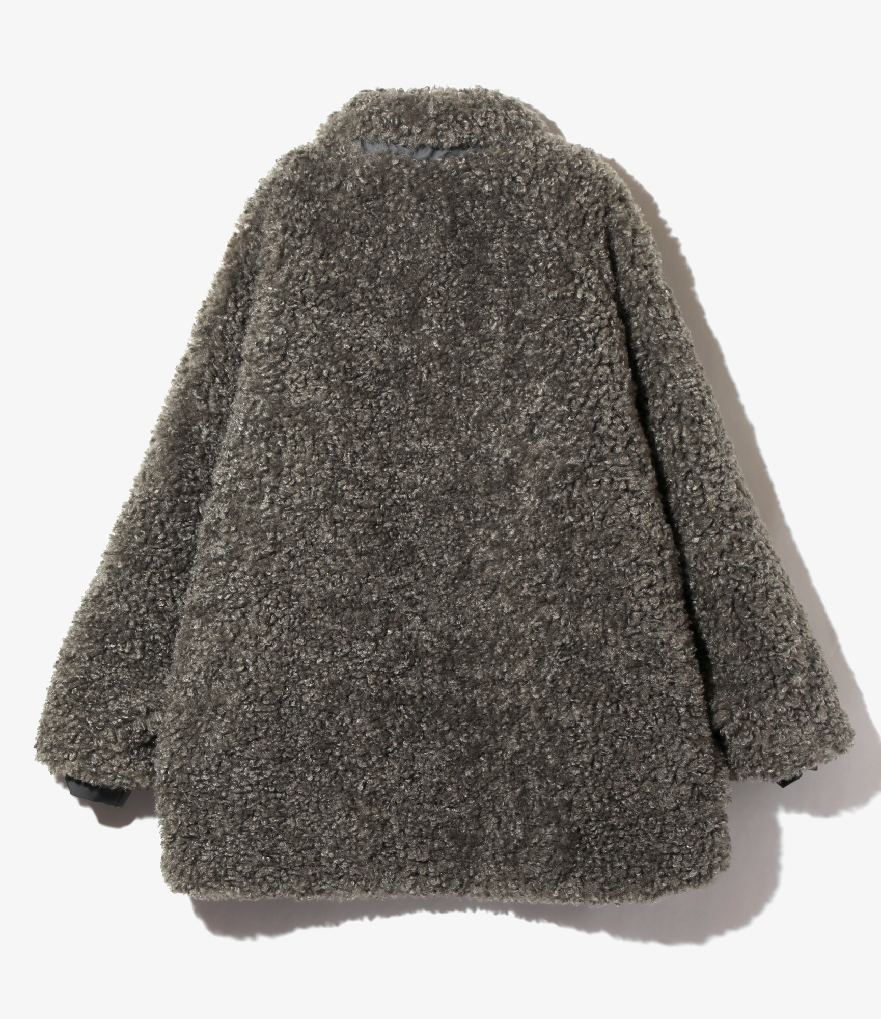 S.C. Faux Fur Jacket - Grey - Poly Curly Fur