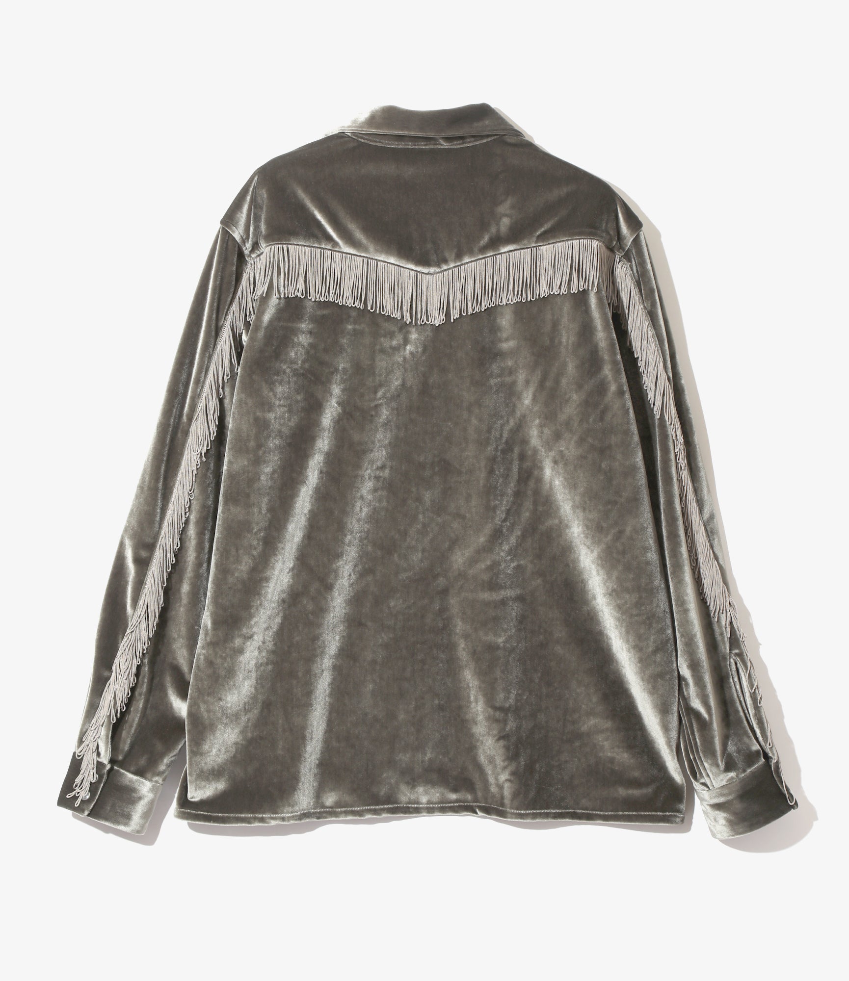 Fringe One-Up Shirt - Charcoal - TA/PE Velour