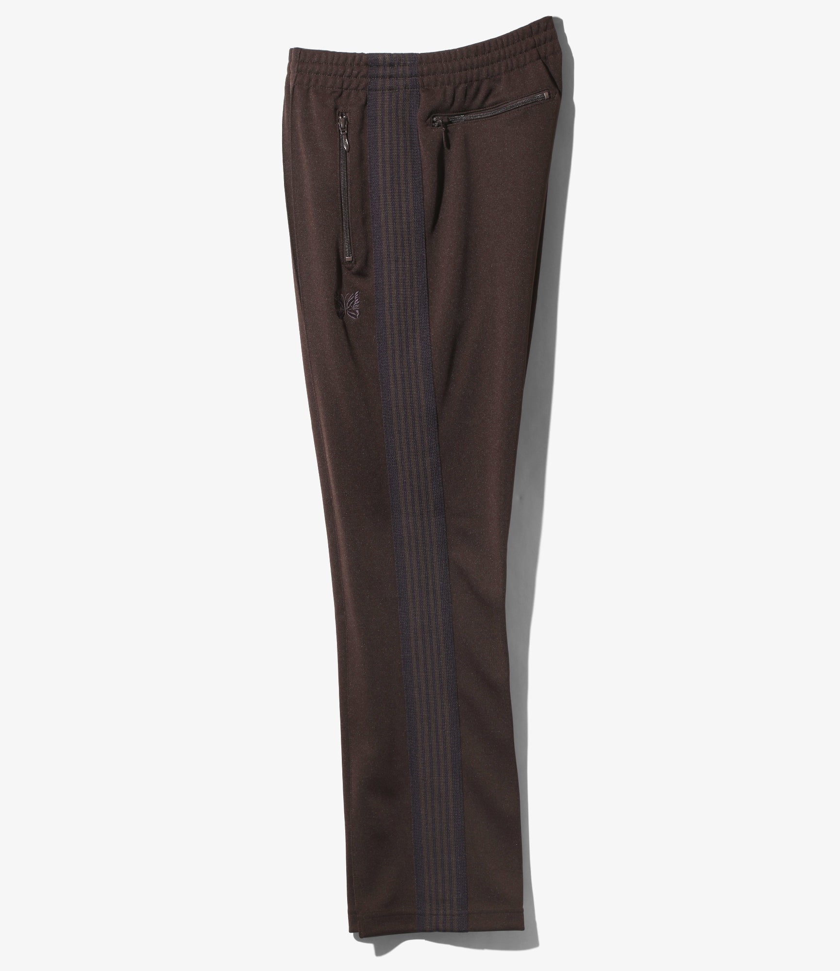 Narrow Track Pant - Dk. Brown - Poly Smooth