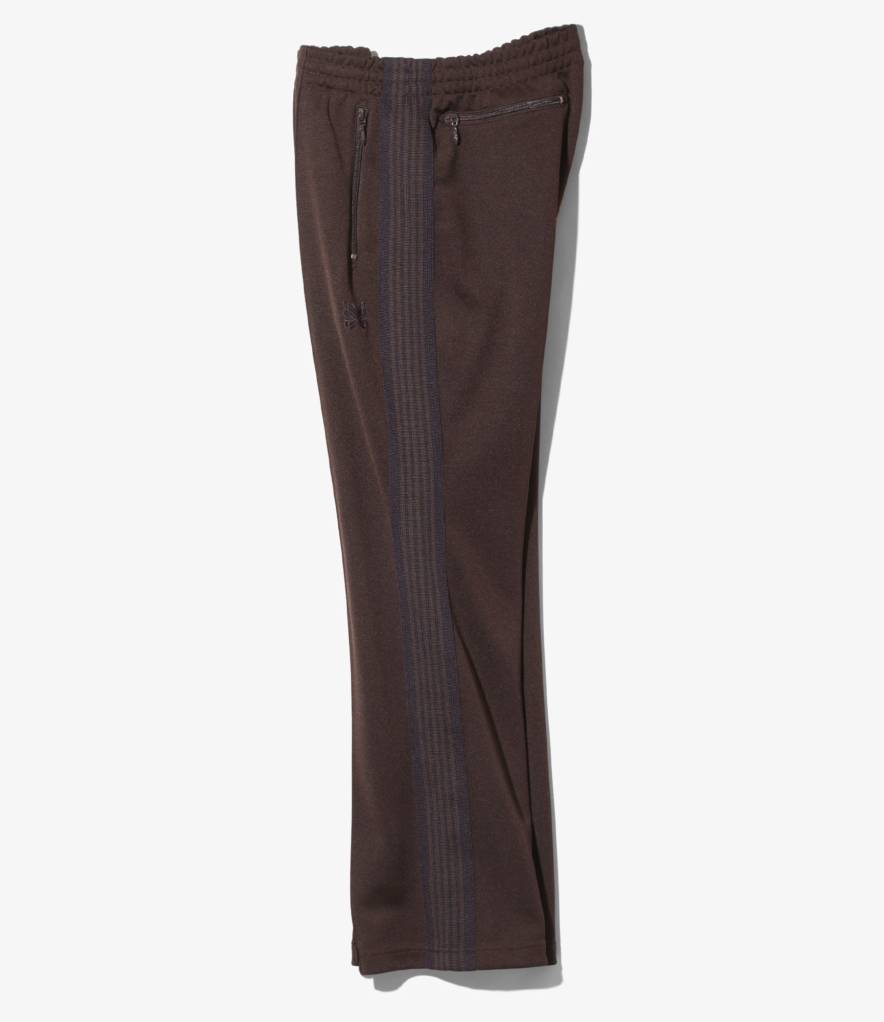 Boot-Cut Track Pant - Dk. Brown - Poly Smooth