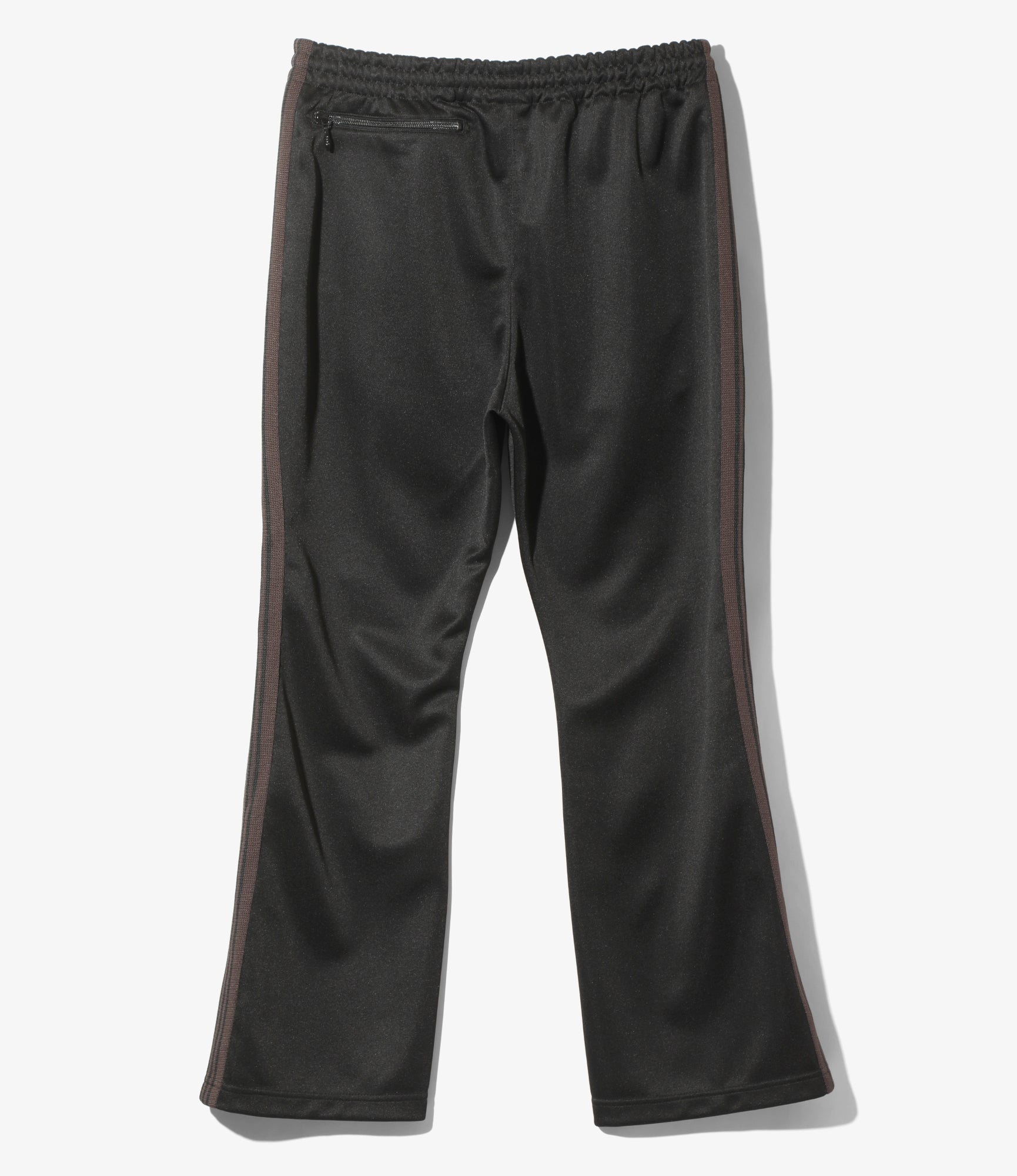 Boot-Cut Track Pant - Black - Poly Smooth