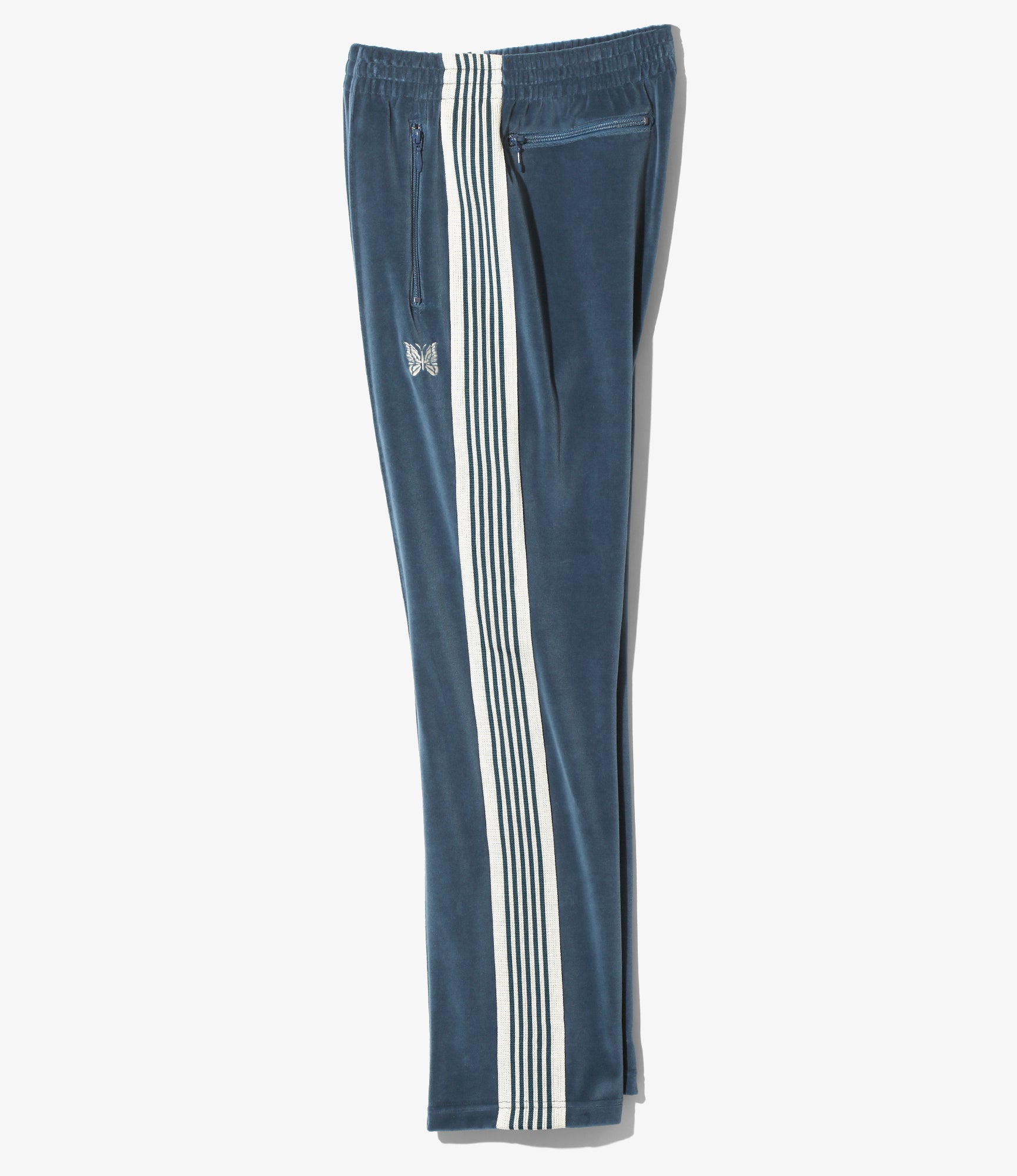 Narrow Track Pant - Marine Blue - C/Pe Velour