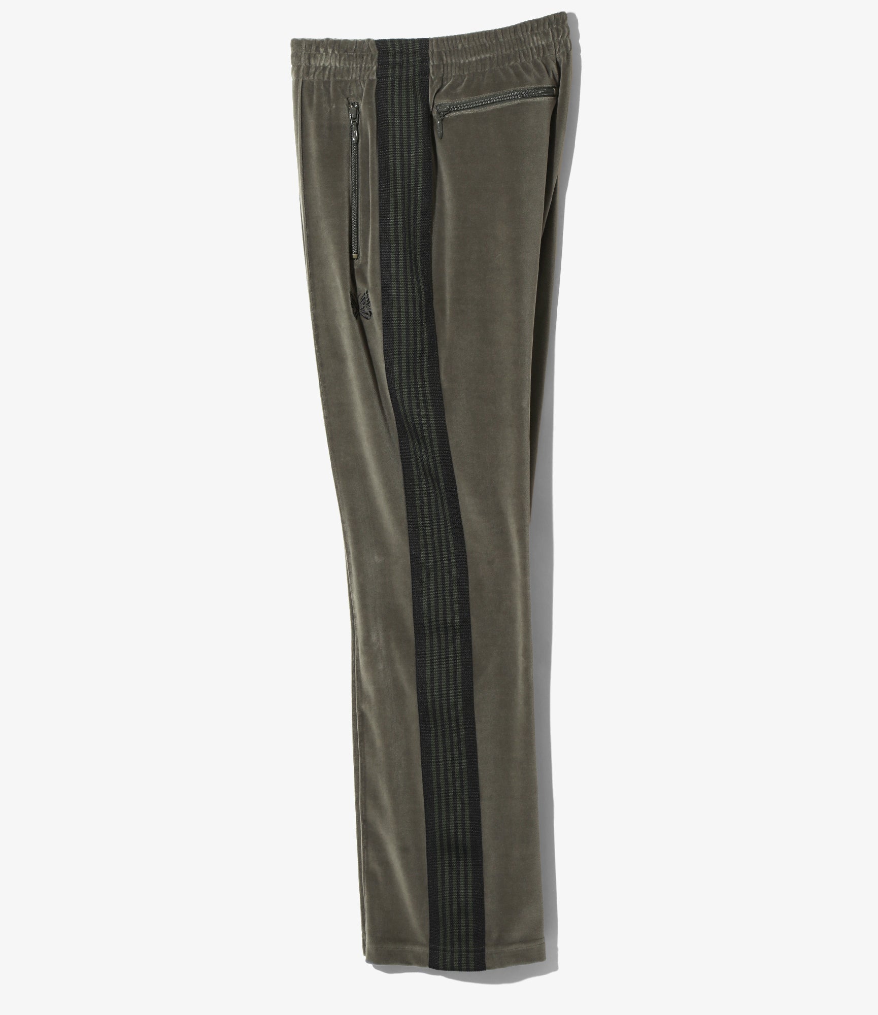 Narrow Track Pant - Olive - C/Pe Velour