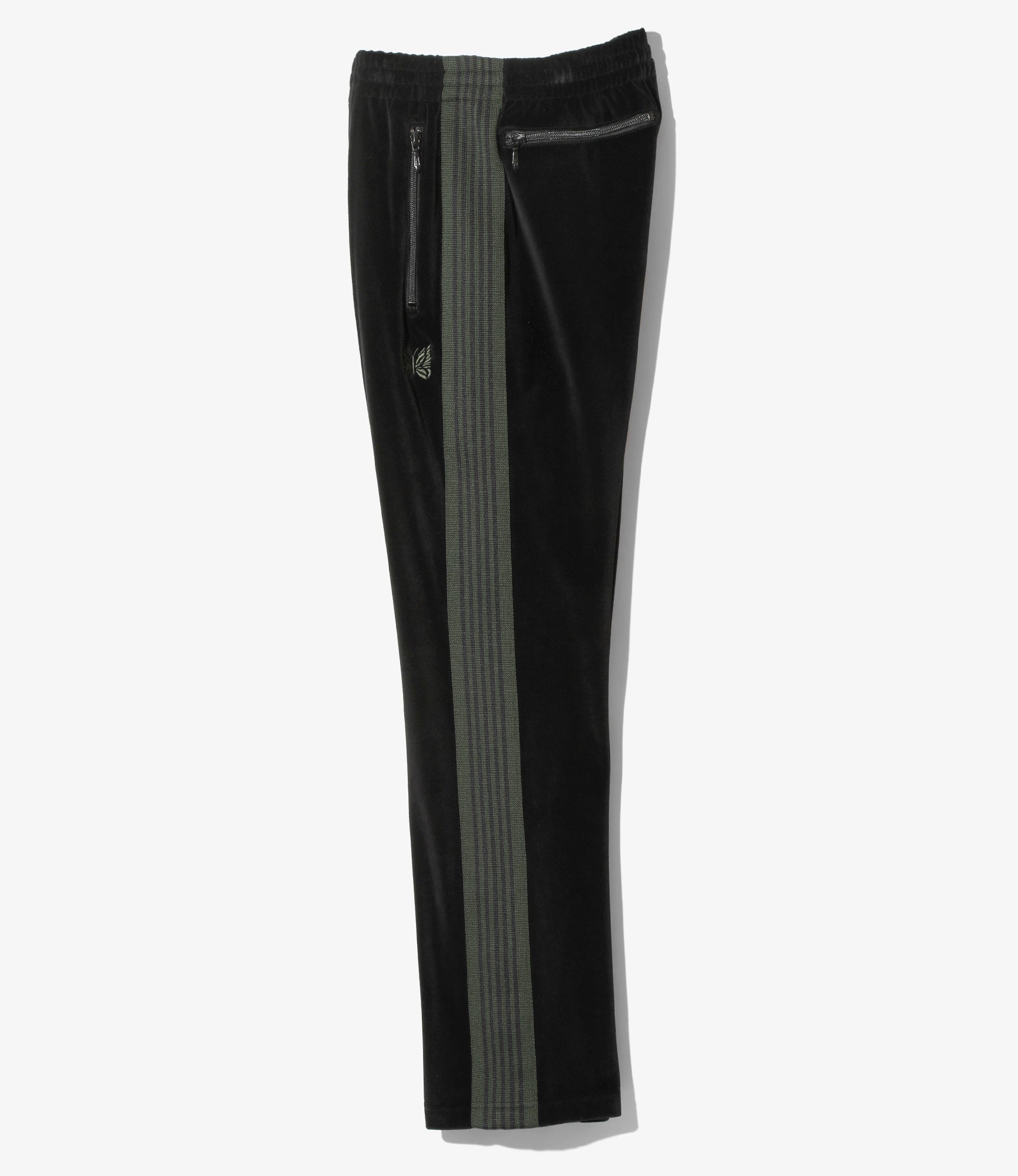 Narrow Track Pant - Black - C/Pe Velour