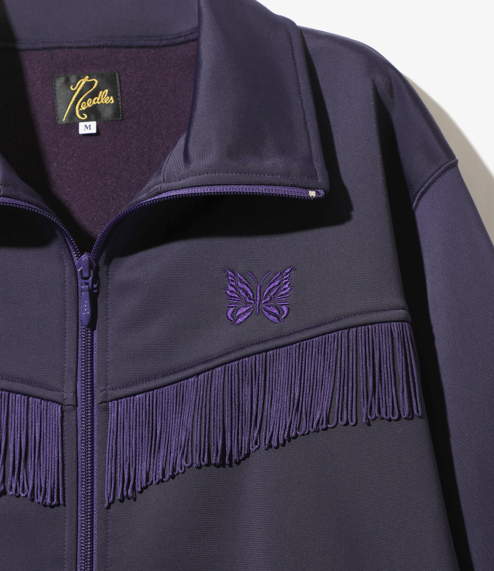 Fringe Track Jacket - Eggplant - PE/TA Bright Jersey | Nepenthes 
