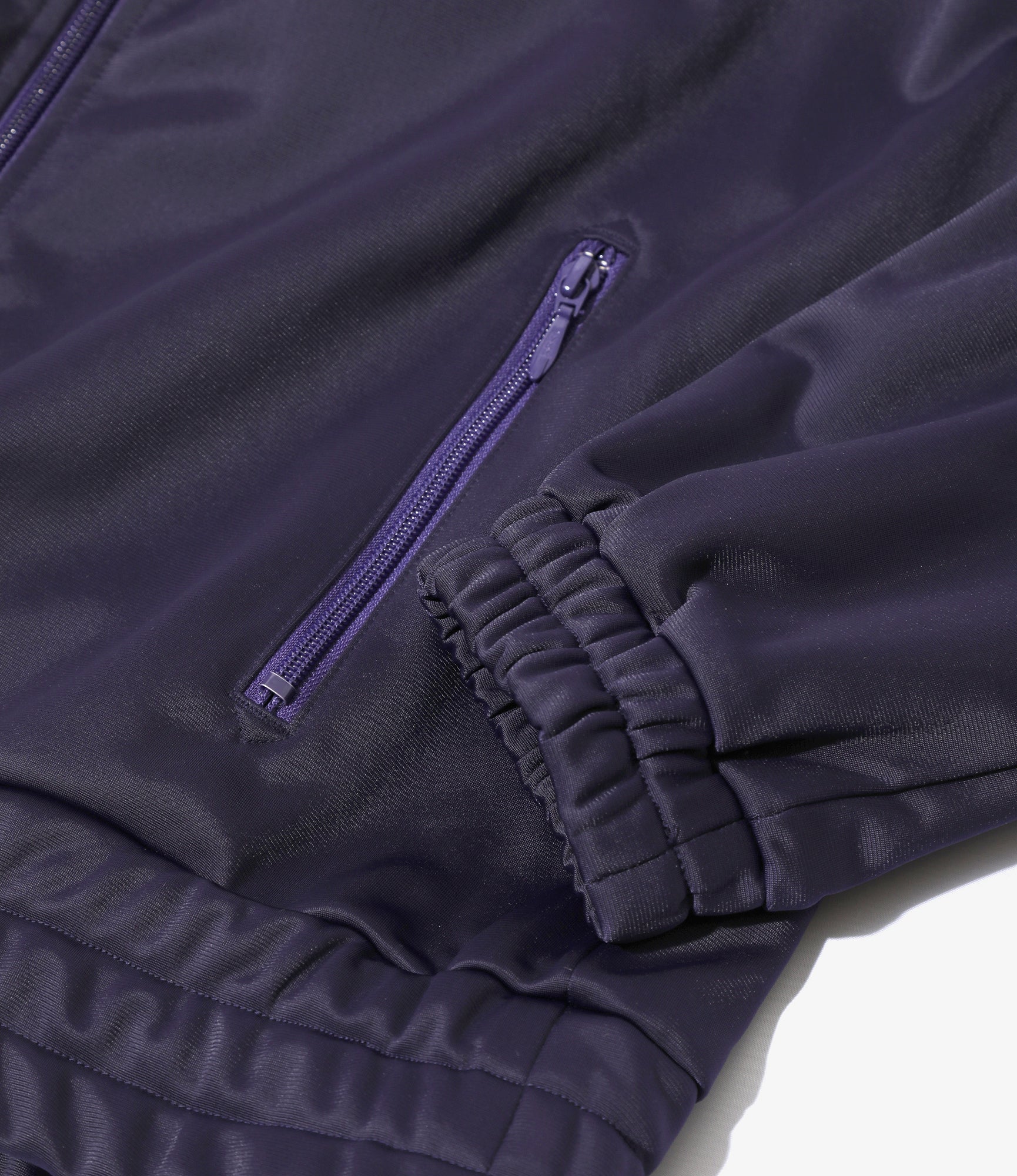 Fringe Track Jacket - Eggplant - PE/TA Bright Jersey