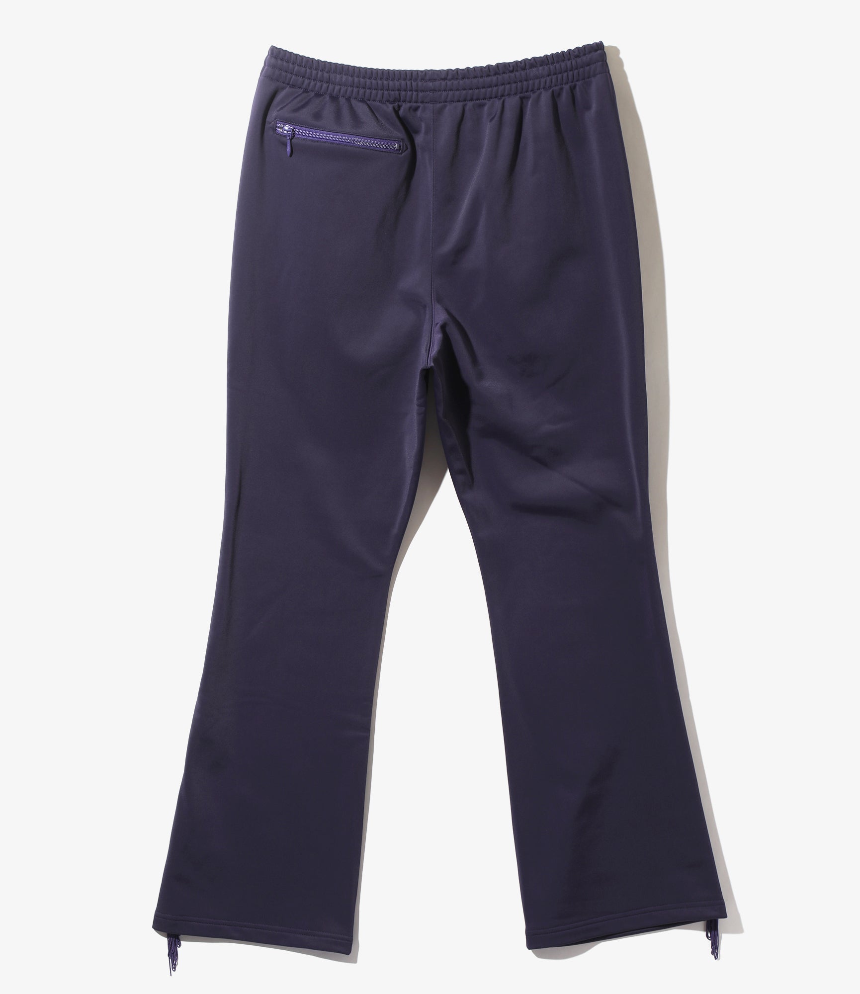 Fringe Boot-Cut Track Pant - Eggplant - PE/TA Bright Jersey