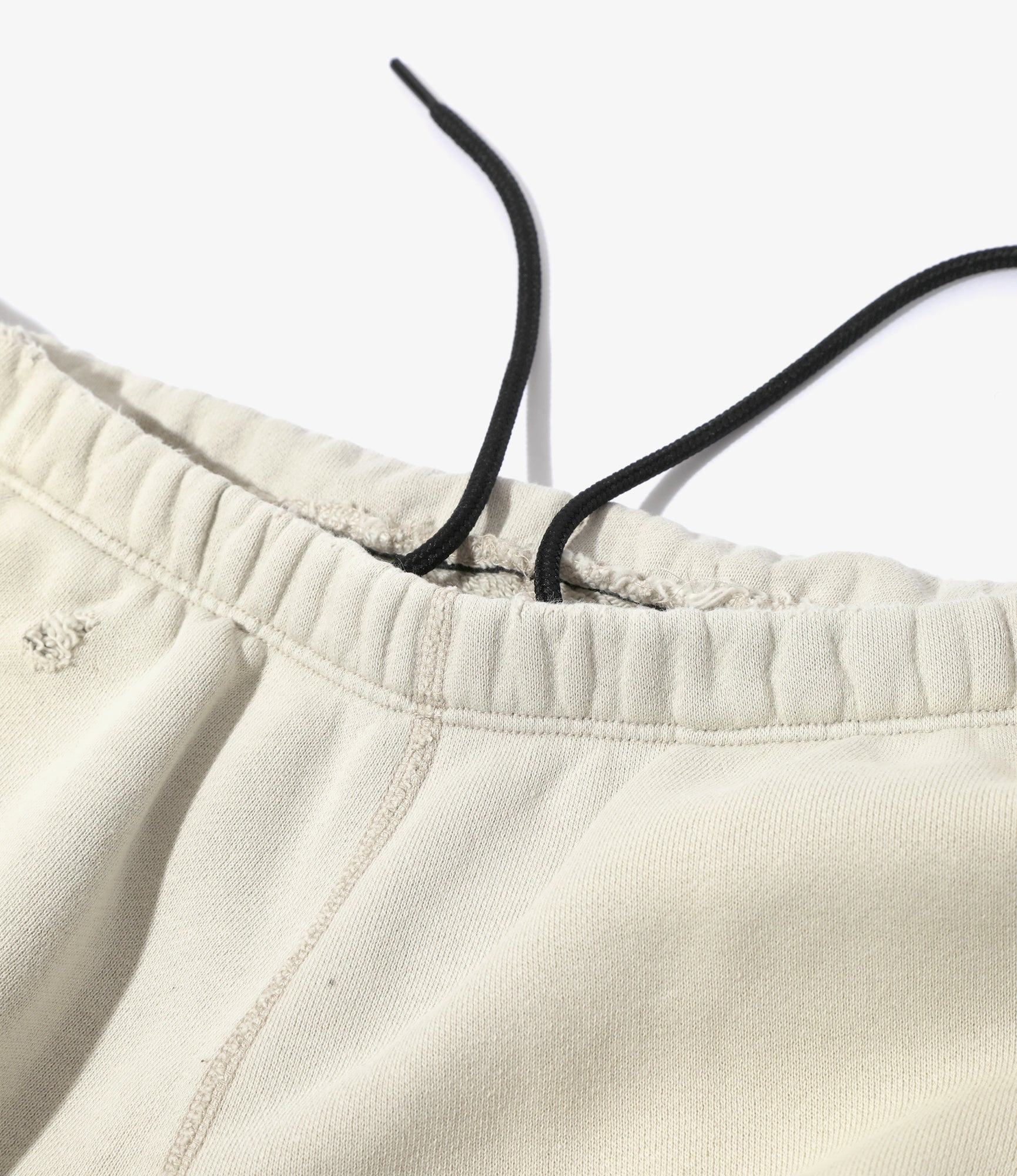 2-Tone String Sweat Pant - Beige - Cotton French Terry