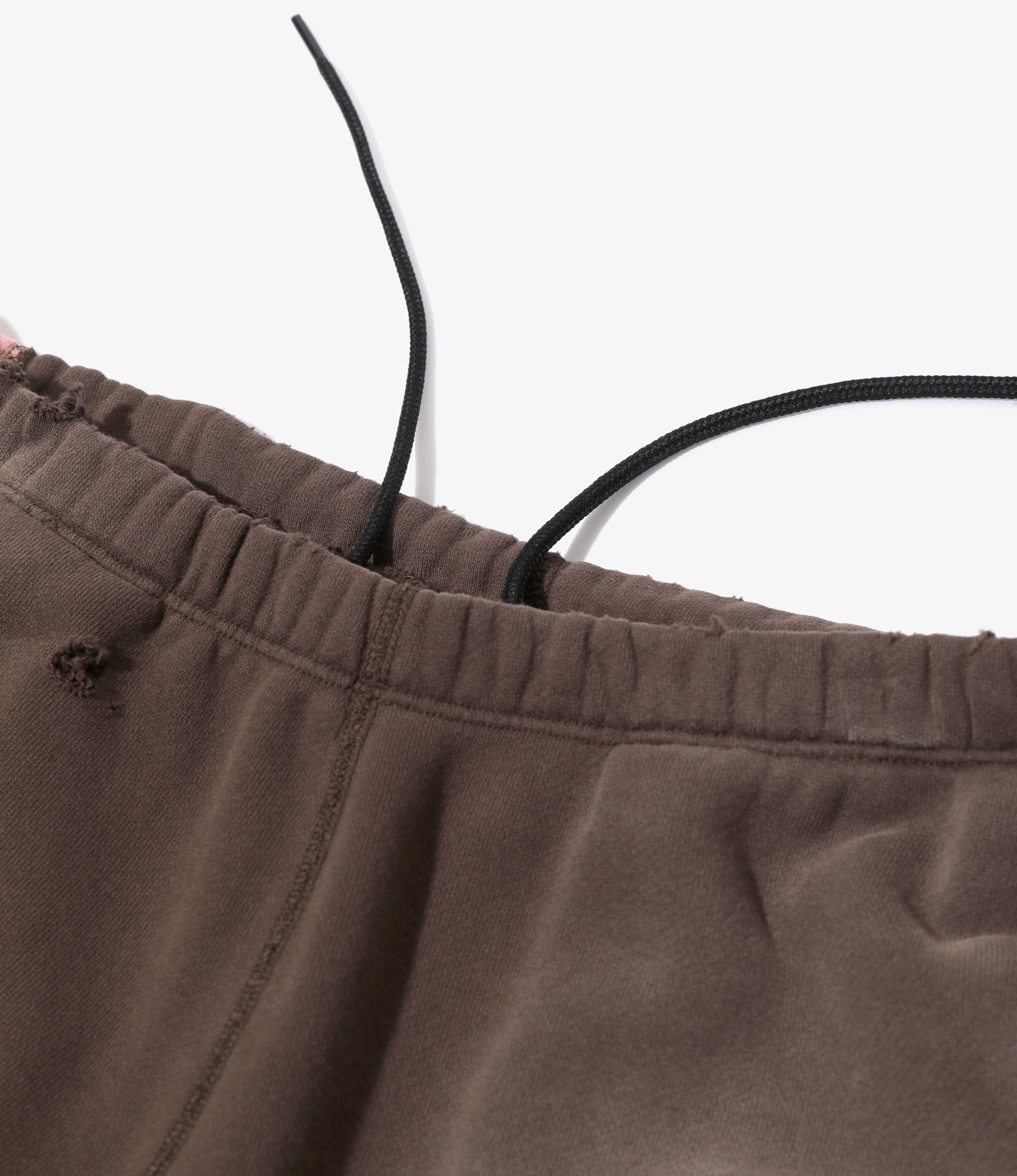 2-Tone String Sweat Pant - Brown - Cotton French Terry