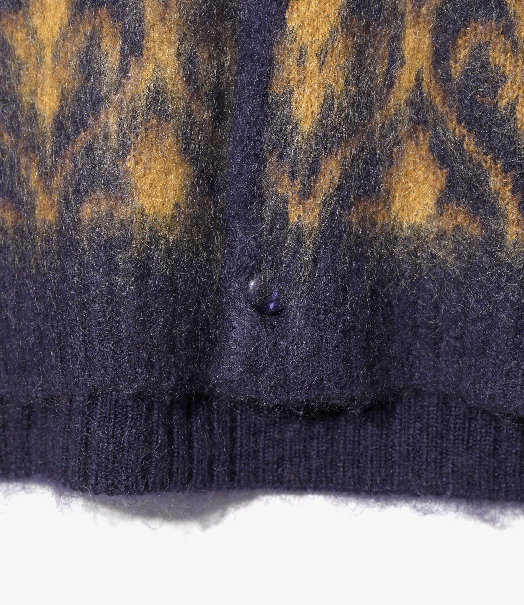 Mohair Cardigan - Purple - Ornament