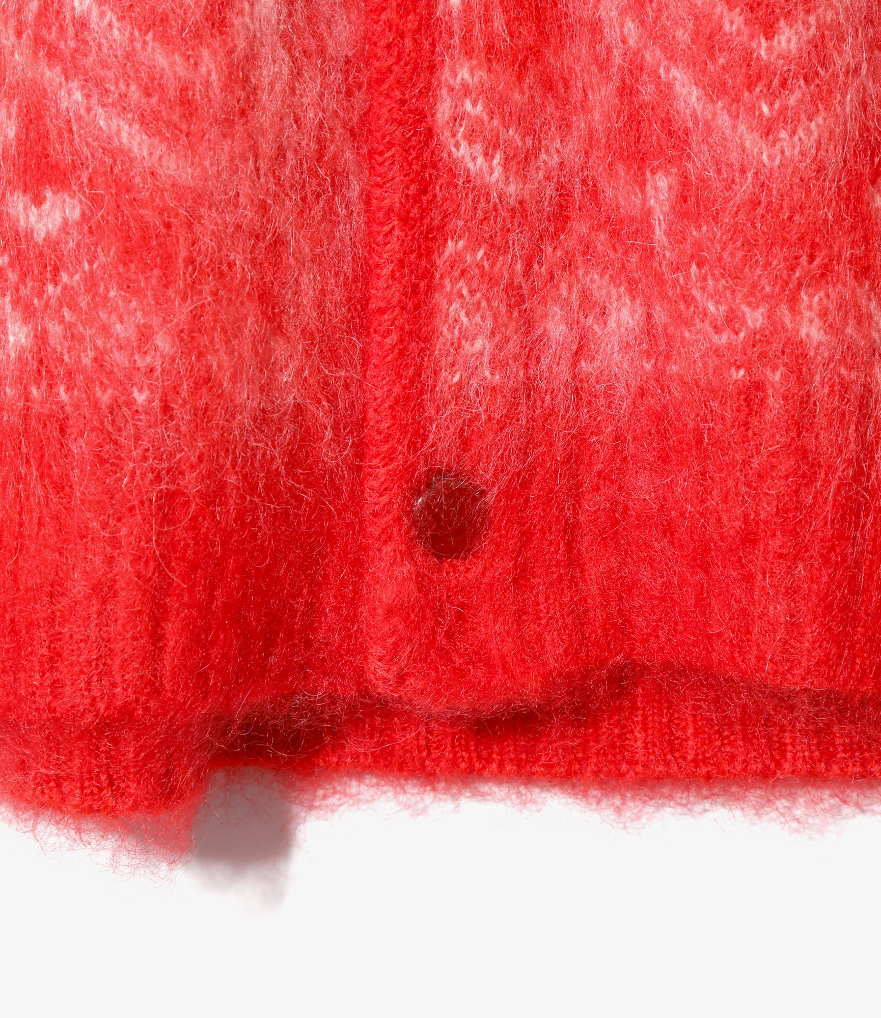 Mohair Cardigan - Red - Heart