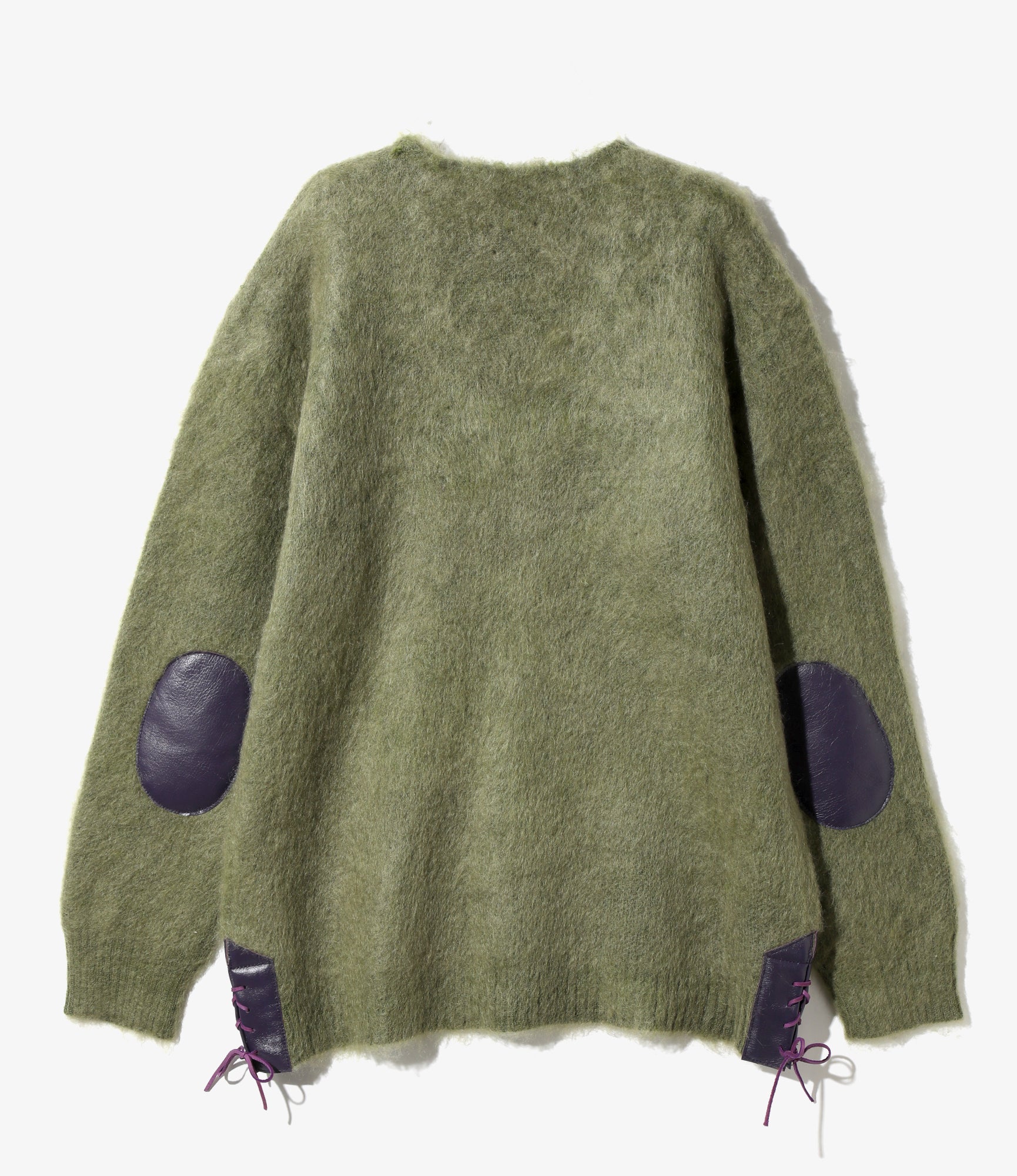 EP Mohair Cardigan - Olive - Solid