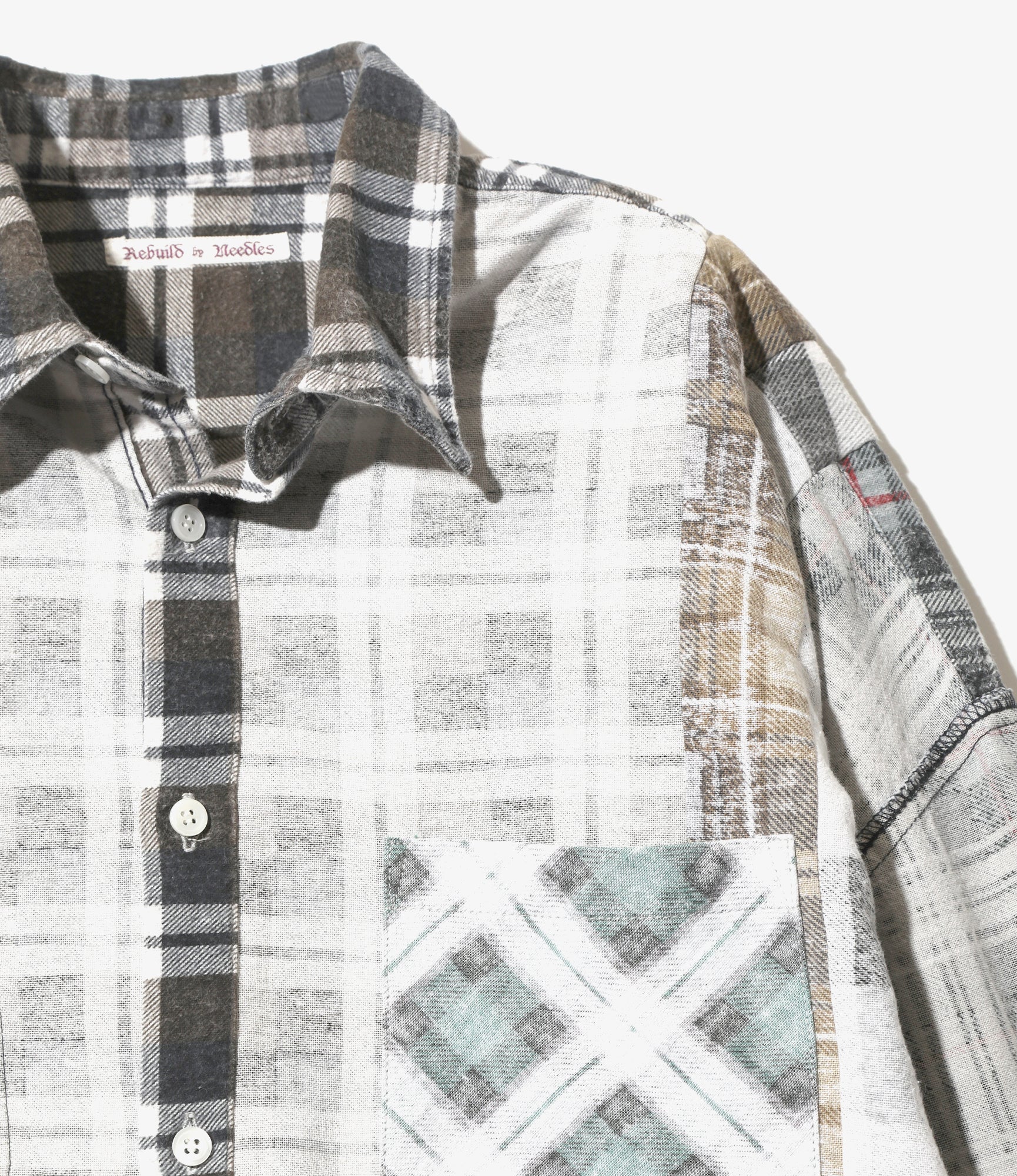 Rebuild Flannel Shirt -> I.O. Flannel Shirt ->7 Cuts Wide Shirt - Assorted