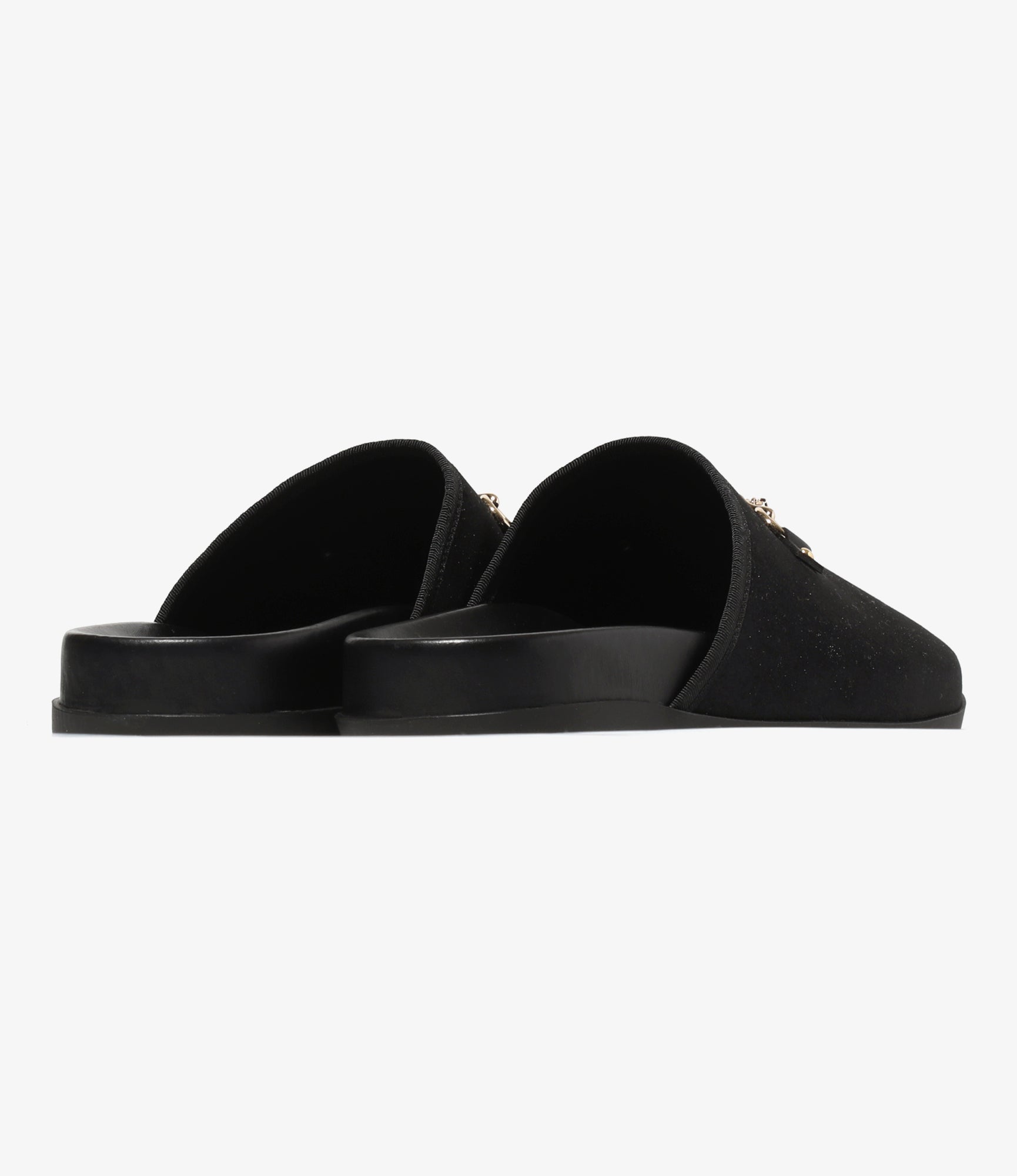 Bit Tassel Velvet Slip-In - Black