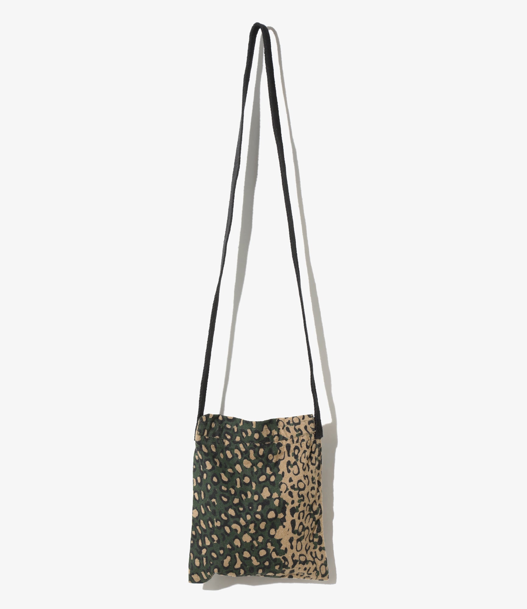 String Bag - Leopard - Flannel Cloth / Printed