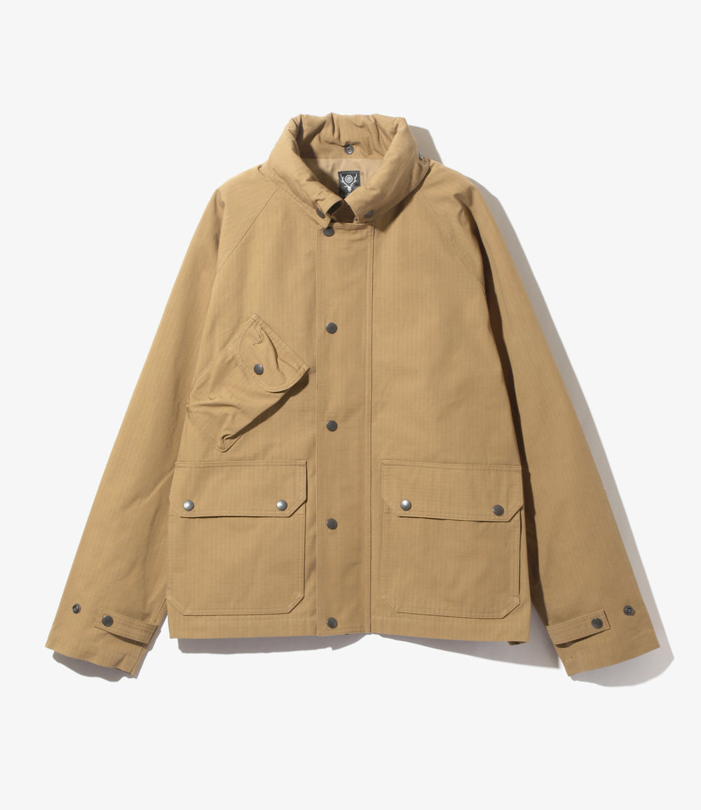Carmel Jacket - Khaki - C/N Ripstop / Cordura | Nepenthes 