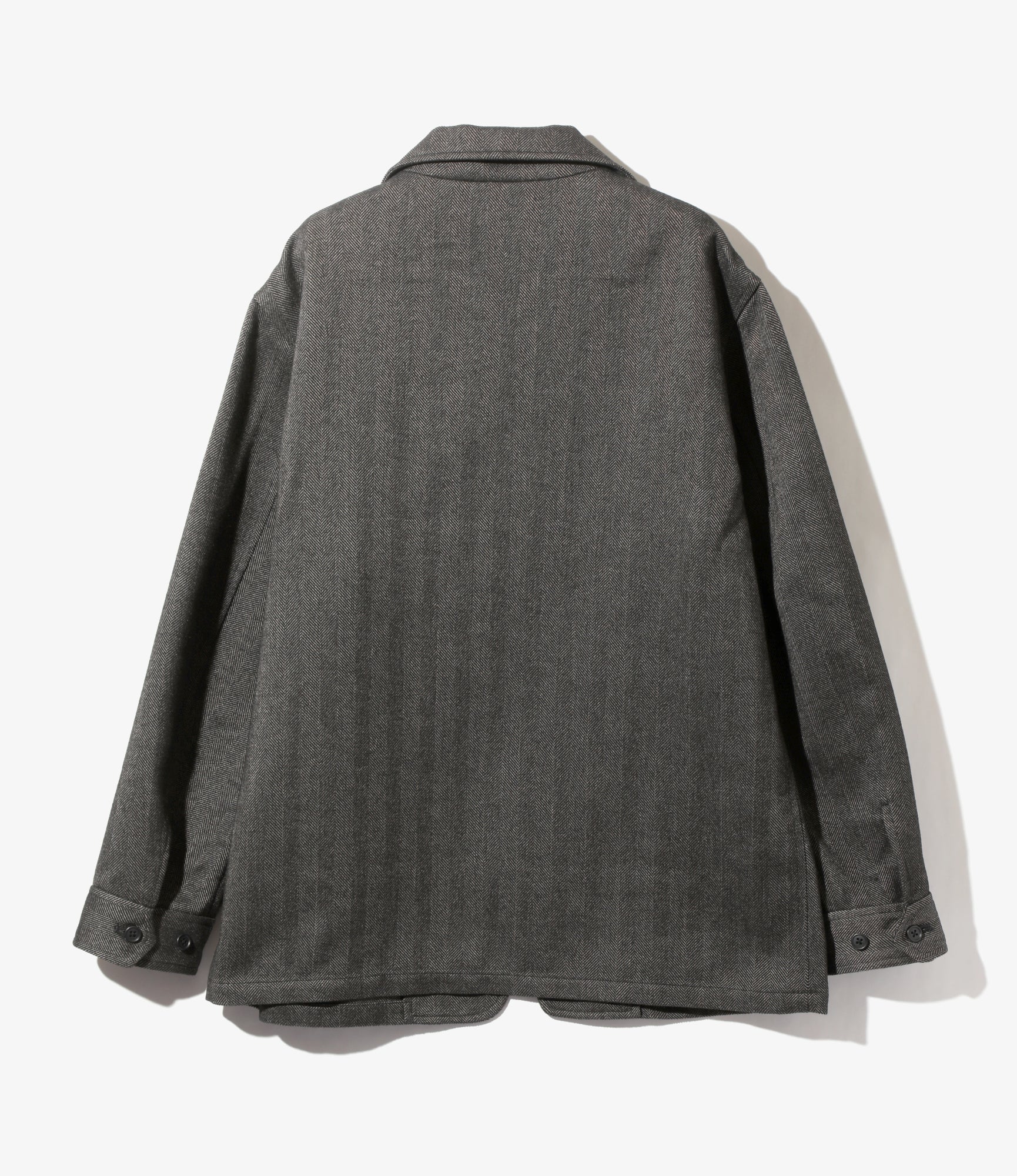 Pen Jacket - Grey - Poly Herringbone