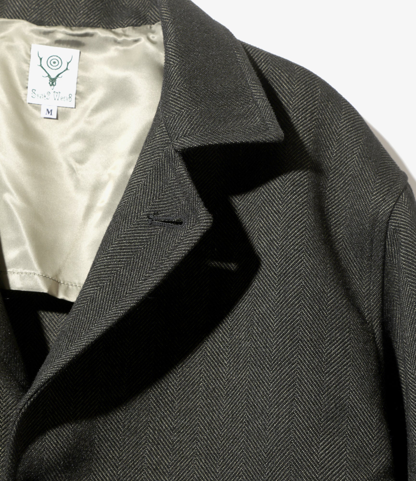 Pen Jacket - Black - Poly Herringbone