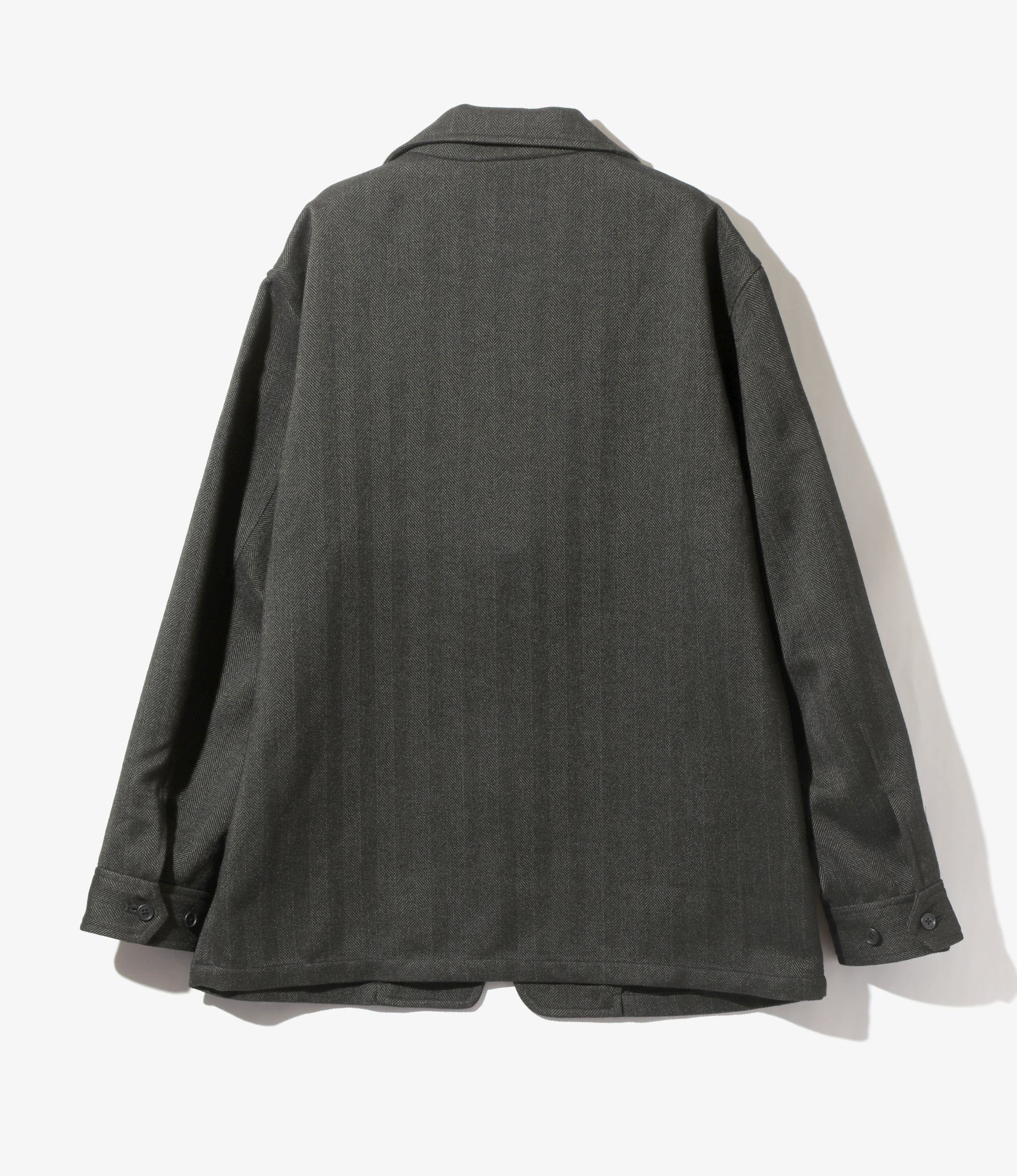 Pen Jacket - Black - Poly Herringbone