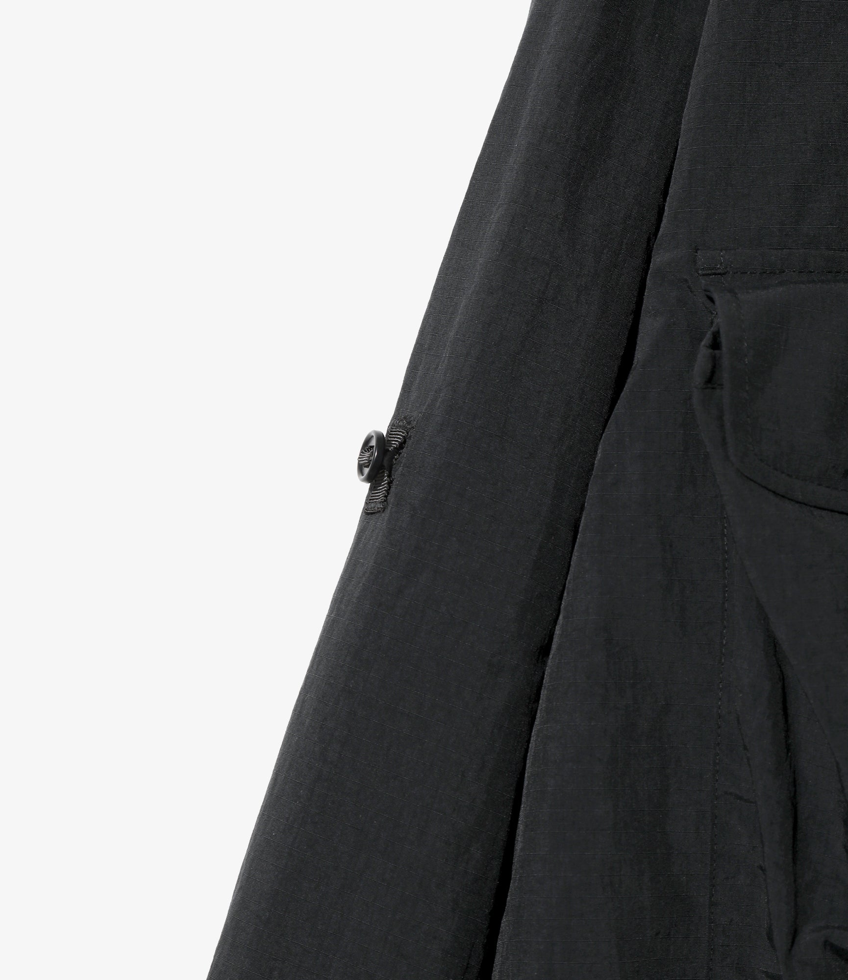 Tenkara Trout Shirt - Black - Nylon Ripstop