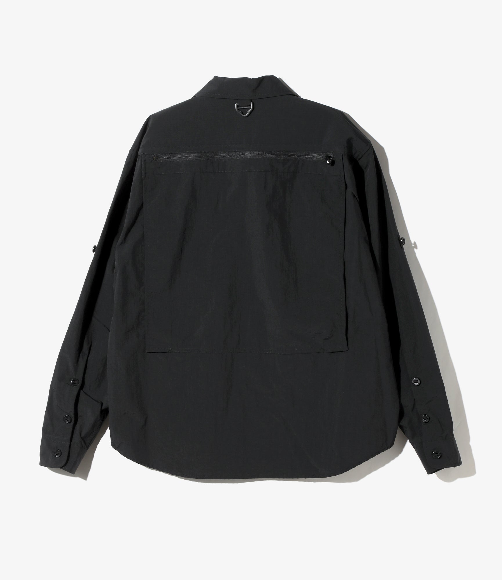 Tenkara Trout Shirt - Black - Nylon Ripstop